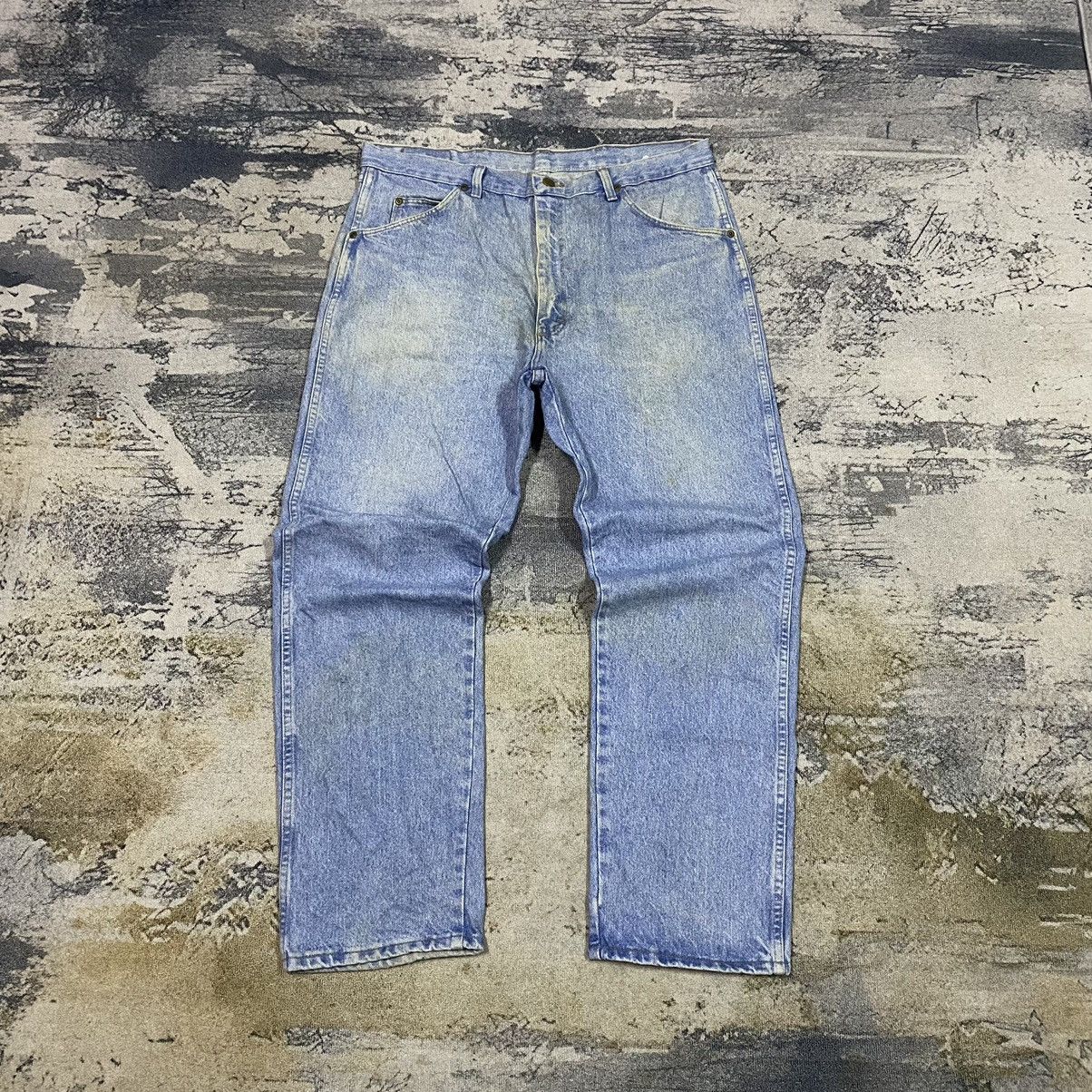 Jean × Vintage × Wrangler Vintage Wrangler Dirty Light Washed Baggy Denim Jeans Size US 38 / EU 54 - 2 Thumbnail