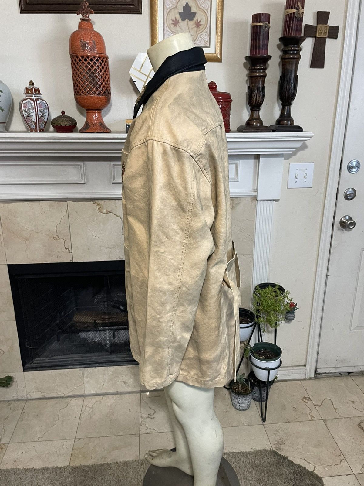 Other DaperDashery Fleur De Lis Denim Workwear jacket Size US XXL / EU 58 / 5 - 7 Thumbnail