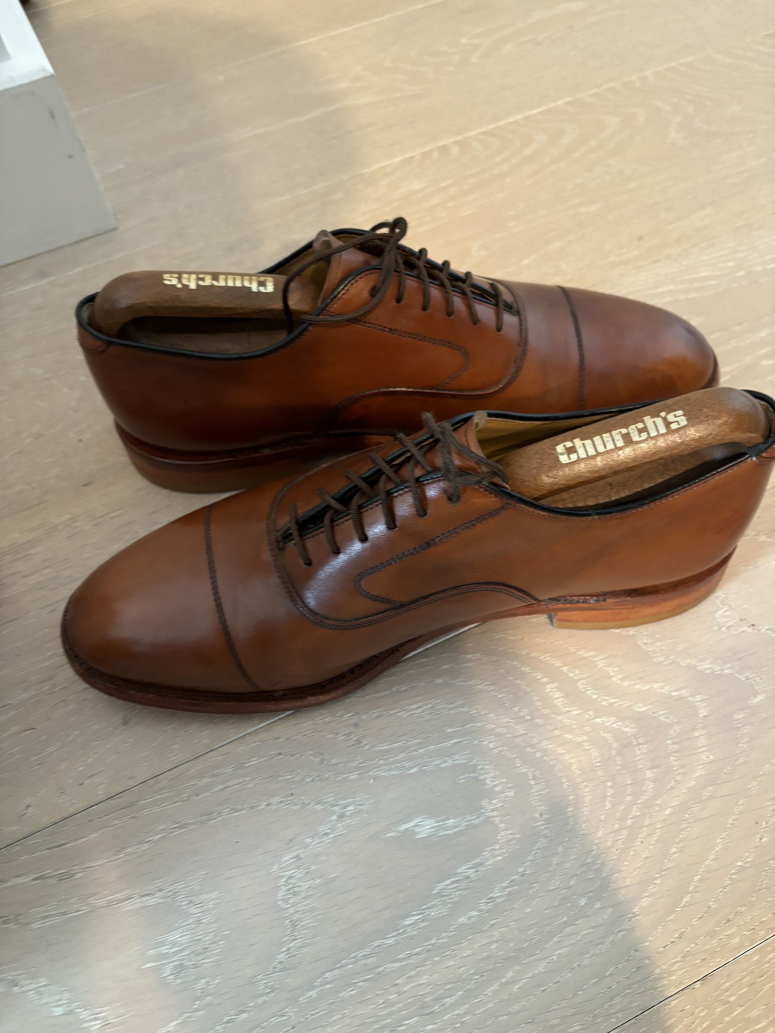Johnston & Murphy Johnston & Murphy Limited Hyde Park II Tan Cap Toe Size US 8 / EU 41 - 5 Thumbnail