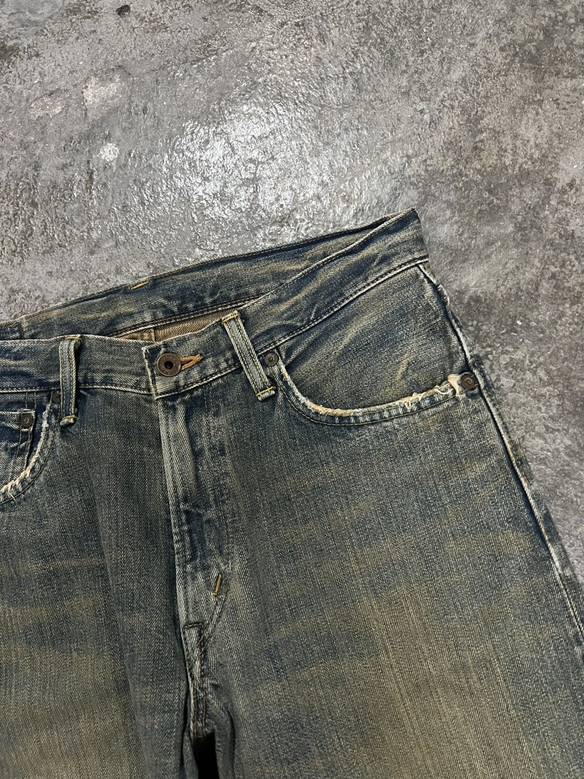 Japanese Brand 💥Rusty Edwin 505ZX Selvedge Orange Tab Jean Size US 31 - 10 Thumbnail
