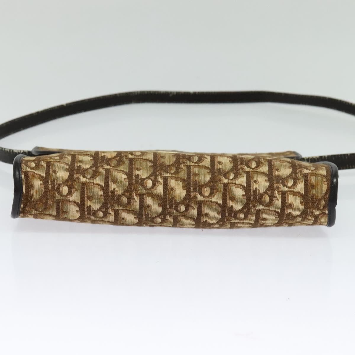 Dior DIOR Trotter Canvas Shoulder Bag Brown Gold Size ONE SIZE - 9 Thumbnail