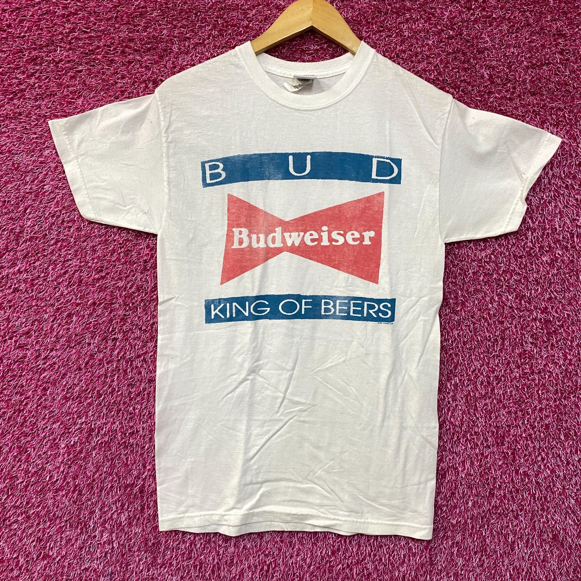 Budweiser Budweiser King Of Beers Bowtie Logo Bud Graphic Design T-Shi Size US XS / EU 42 / 0 - 1 Thumbnail