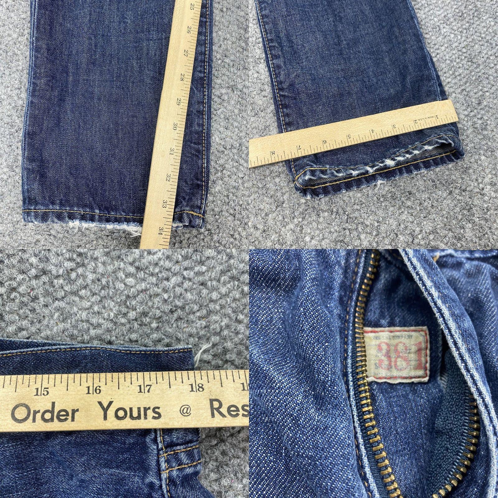 Ralph Lauren Ralph Lauren Polo Jeans Mens 36x34 Blue Denim Straight Leg Distressed RL Pants Size US M / EU 48-50 / 2 - 8 Thumbnail