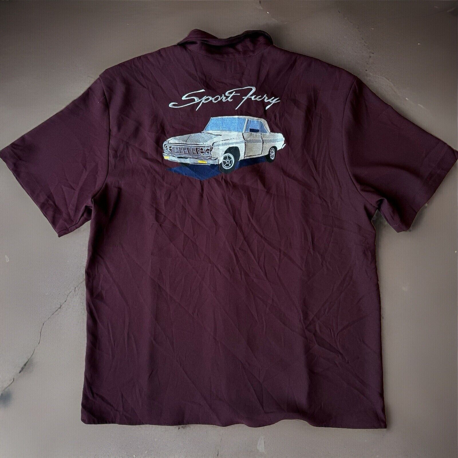 Vintage Vintage Da Vinci California Shirt XL Maroon 90s Chicano Low Size US XL / EU 56 / 4 - 1 Thumbnail