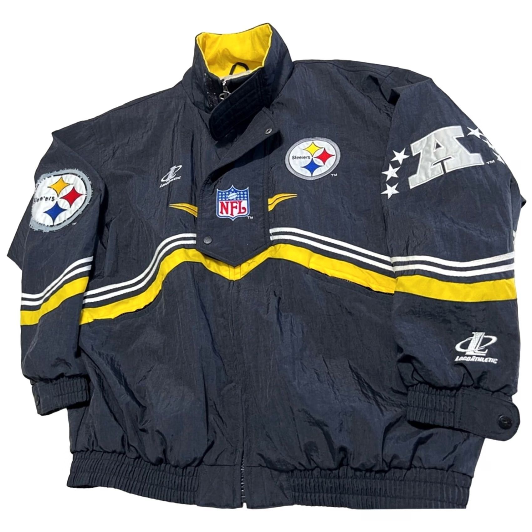 Logo Athletic VINTAGE Logo Athletic NFL Pro Line Pittsburgh Steelers Jacket Size US XL / EU 56 / 4 - 2 Thumbnail