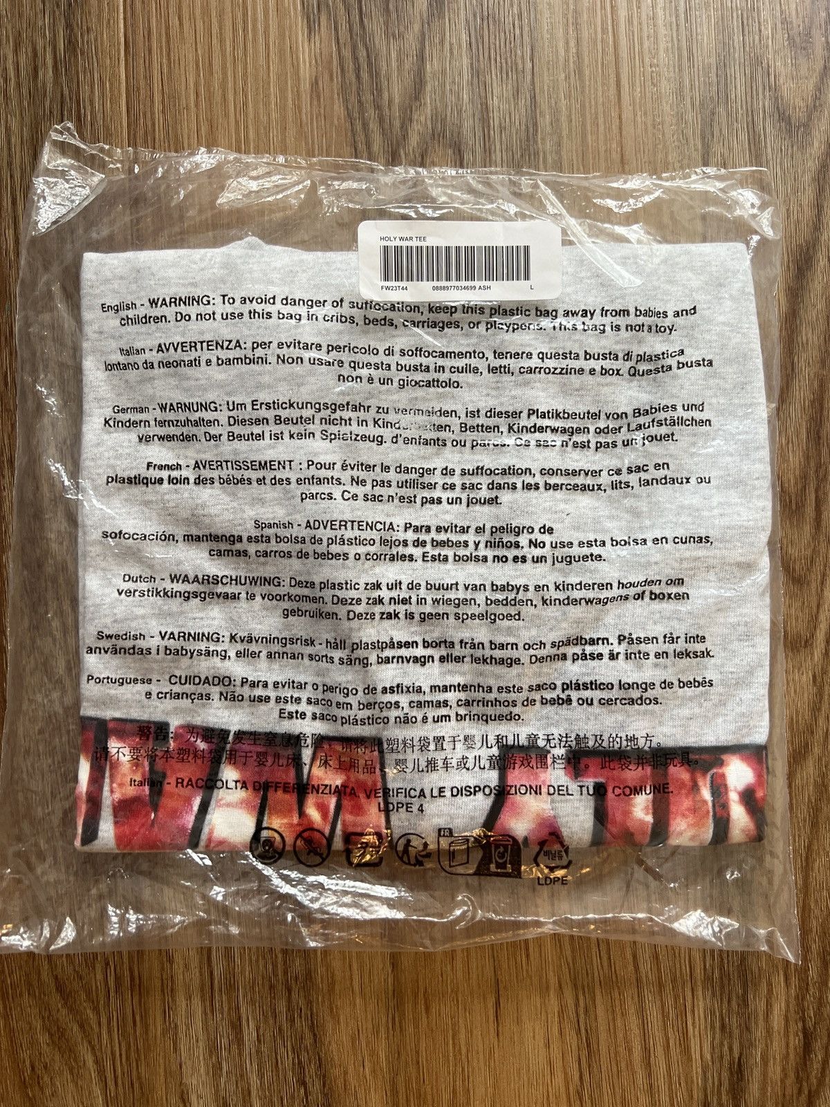 Designer × Supreme Supreme David La Chapelle holy war large ash Size US L / EU 52-54 / 3 - 3 Thumbnail
