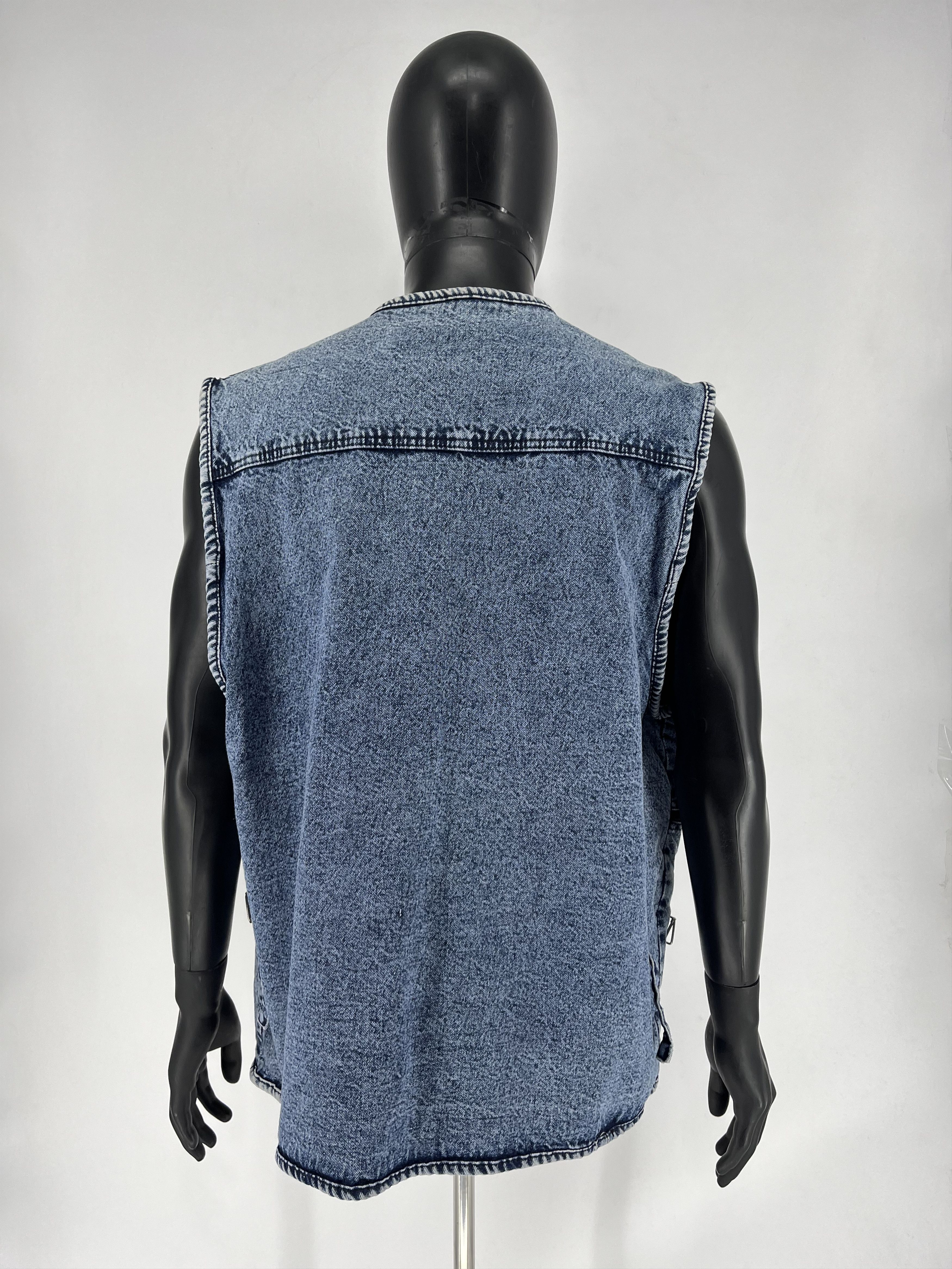 Other Marlboro Classics Vintage Washed Multi-Pocket Denim Vest Size US M / EU 48-50 / 2 - 13 Thumbnail