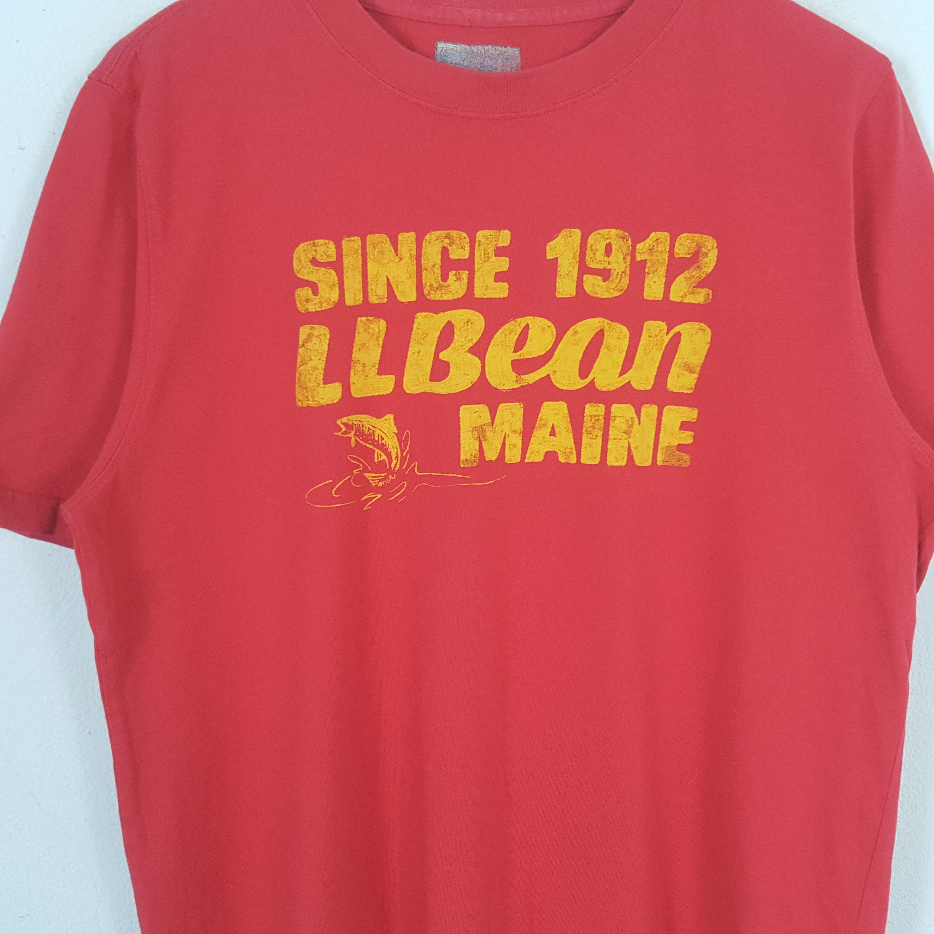 L.L. Bean × Vintage Vintage 1912 L.L. Bean Maine Outdoor Tshirt Size US L / EU 52-54 / 3 - 2 Thumbnail