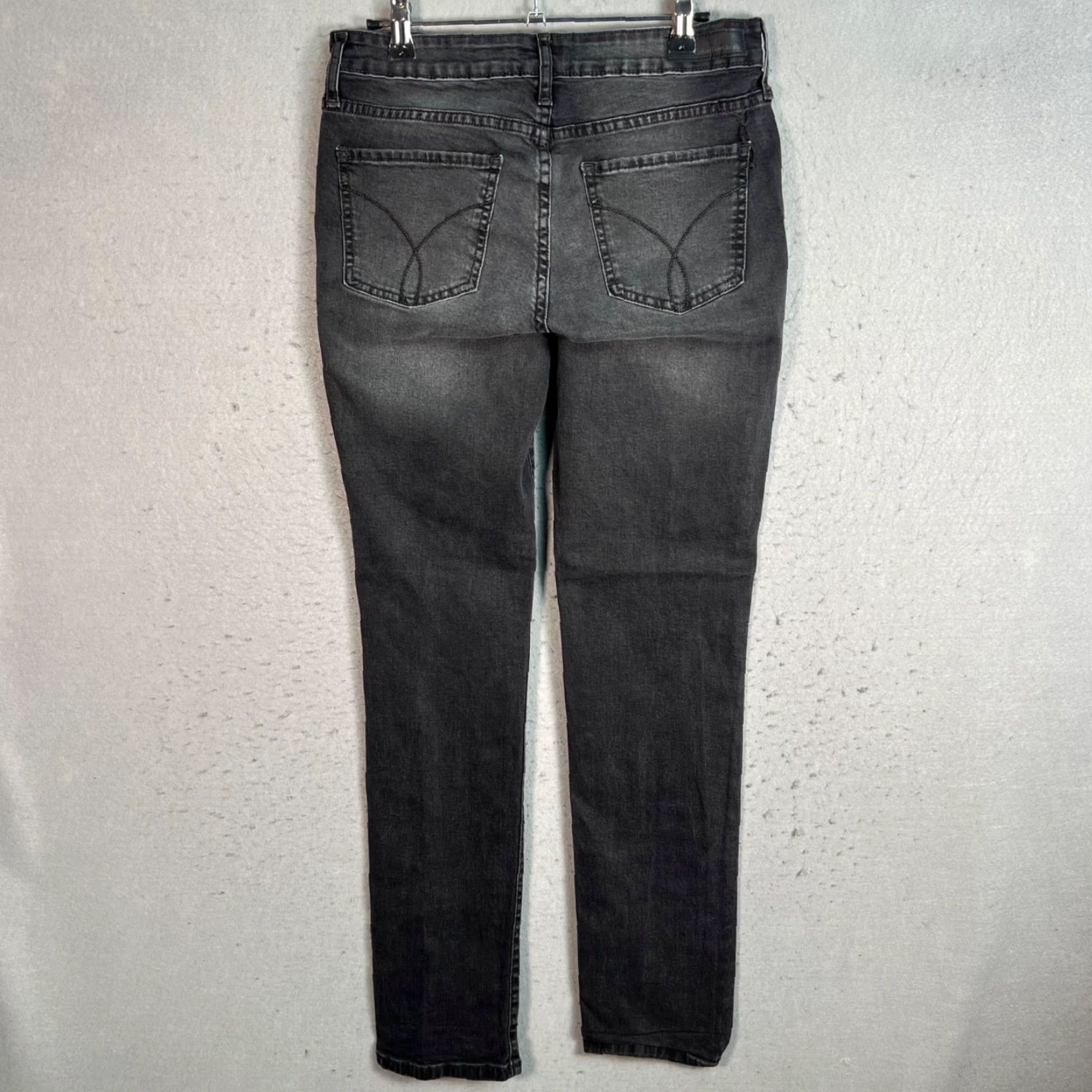 Calvin Klein VINTAGE Calvin Klein Jeans Womens Skinny Denim Pants - Black - Size 10 - 30in Inseam - Mid Rise - Ultimate Skinny - Regular - Womens Size 32" / US 10 / IT 46 - 2 Thumbnail