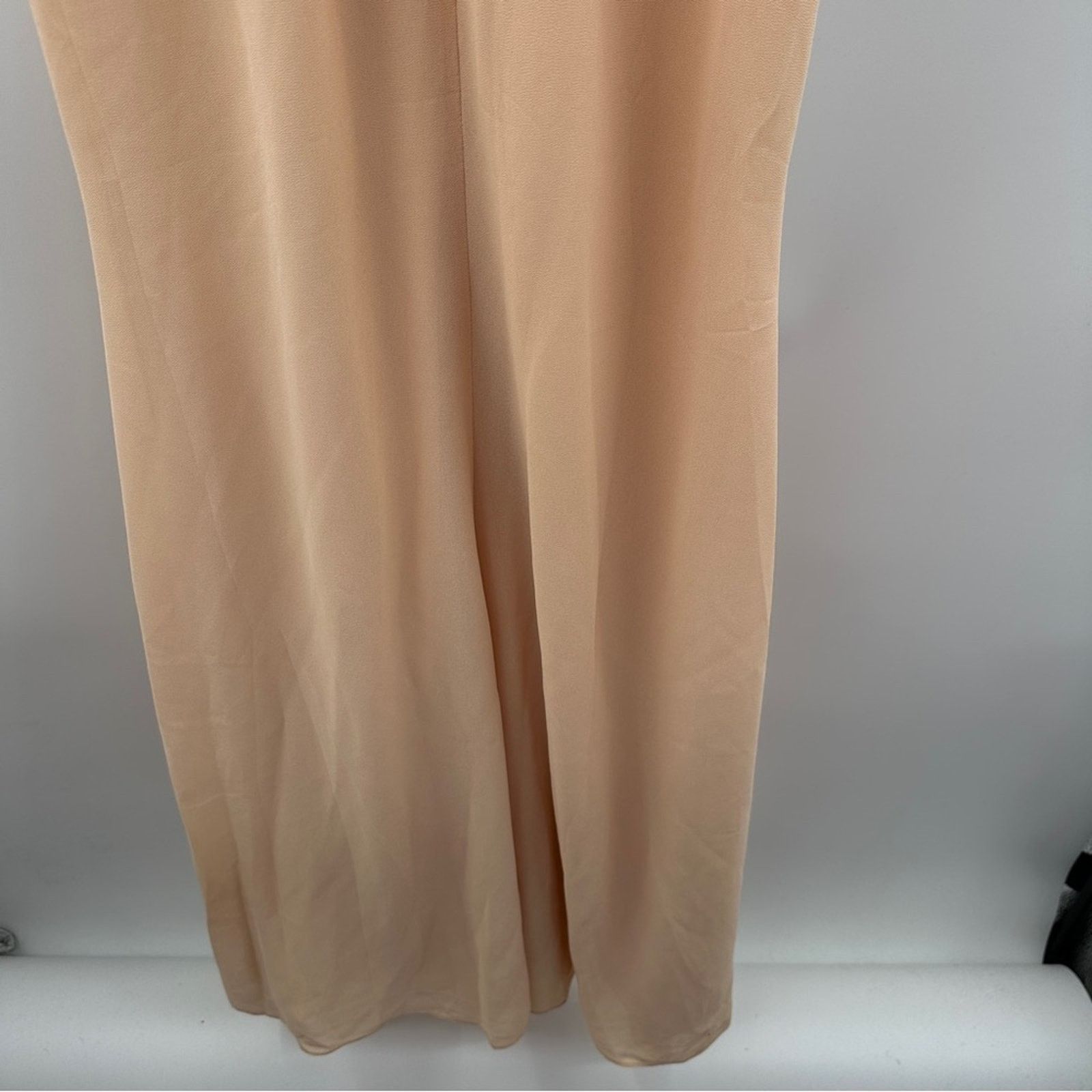 Other Bariano Corinne Peach Nude V-Neck Drape Maxi Dress Sz 8 Size M / US 6-8 / IT 42-44 - 6 Thumbnail