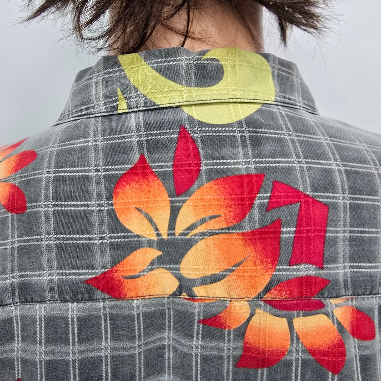 Tommy Bahama Tommy Bahama Silk Camp Shirt Floral Plaid Check Hawaiian XL Size US XL / EU 56 / 4 - 11 Thumbnail