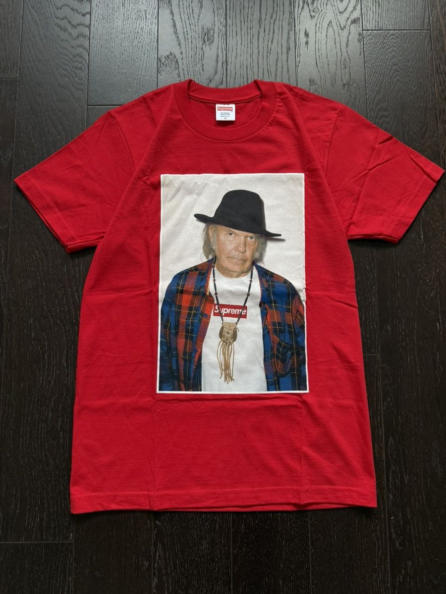 シュプリーム　ニールヤング SUPREME NEIL YOUNG Tee SIZE L GREY Box Logo Authentic SS15