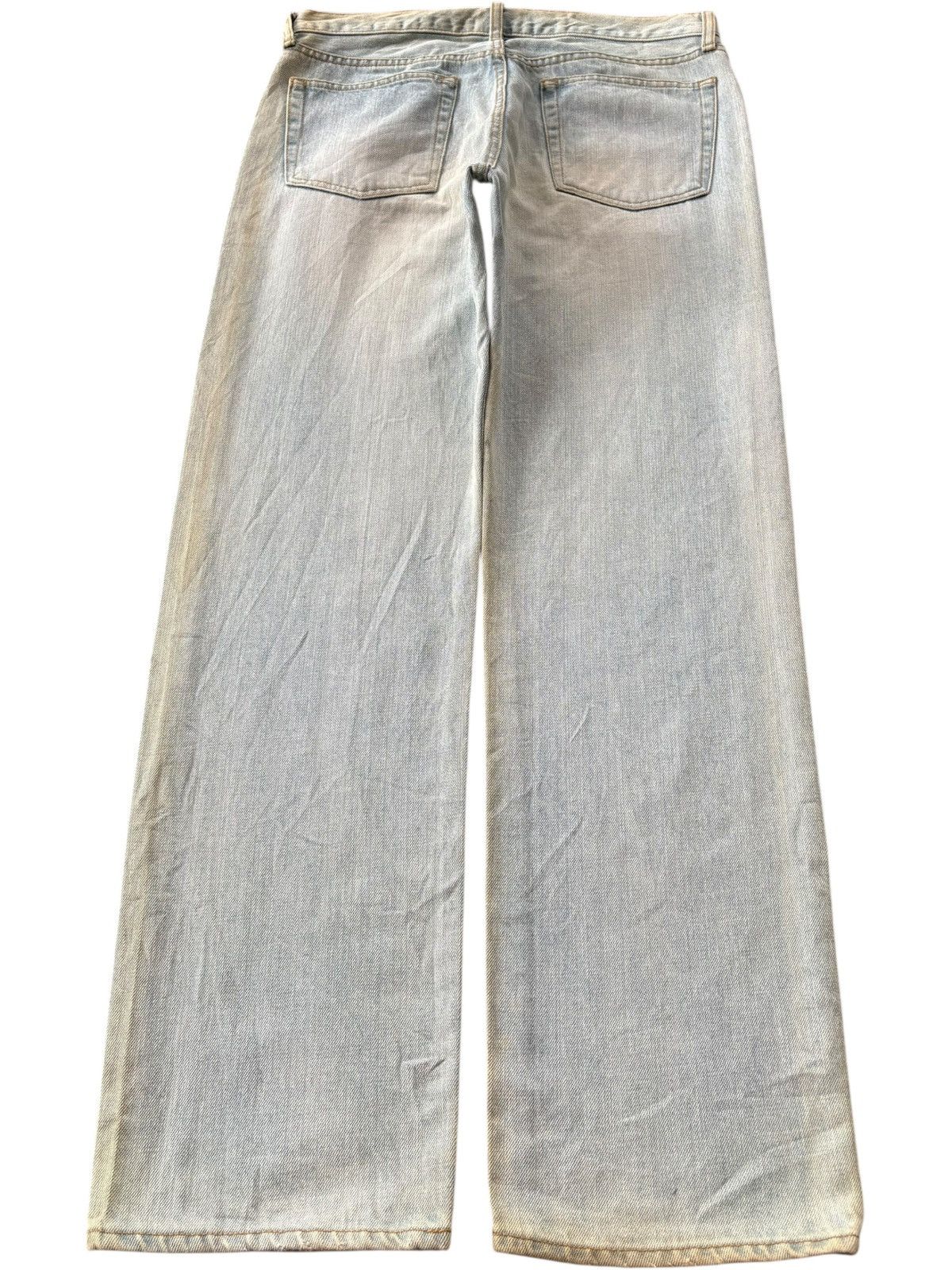 Uniqlo Vintage Japanese Uniqlo Light Mud Wash Loose Jeans Size US 33 - 2 Thumbnail