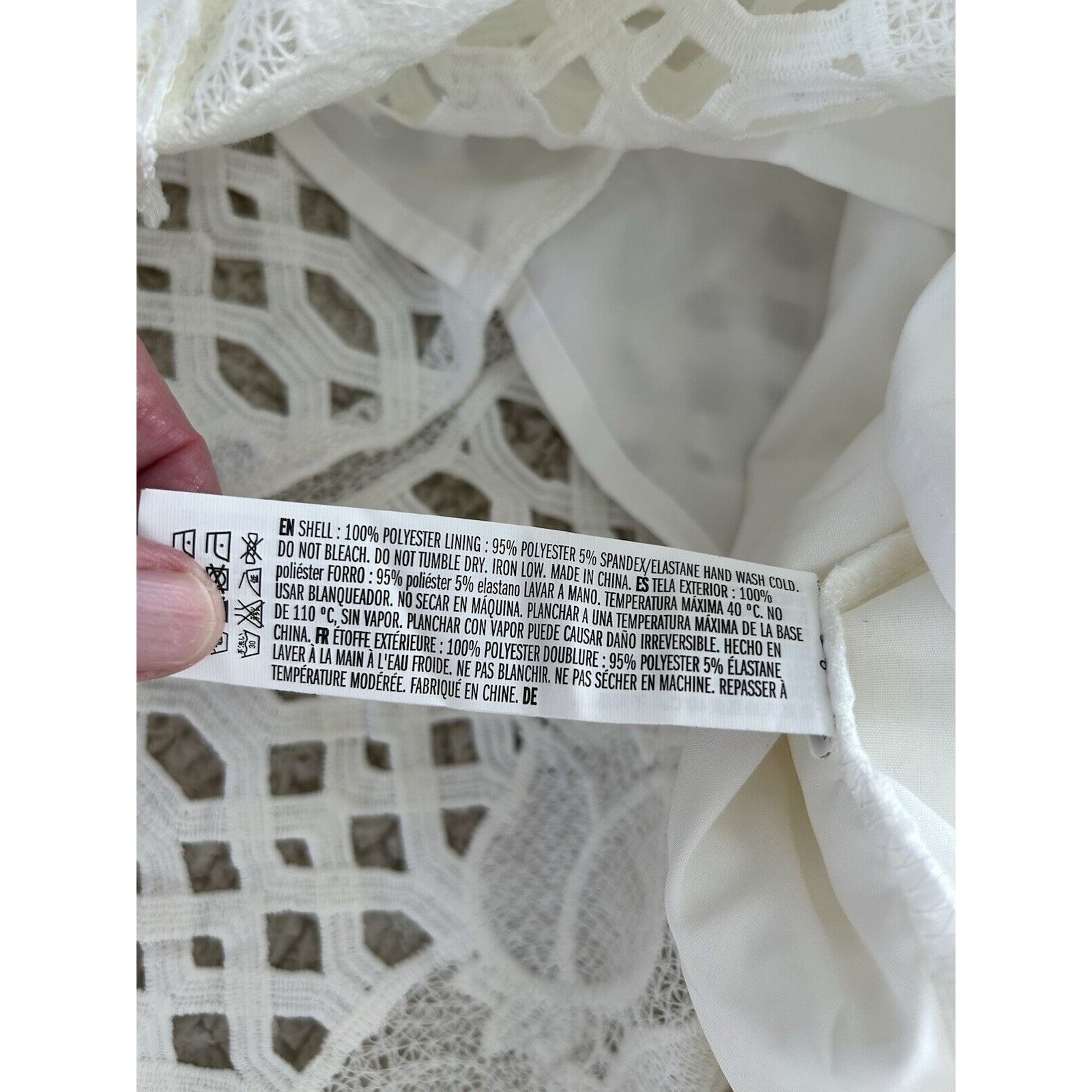 Other Endless Rose Strappy-Back Halter Neck White Lace Mermaid Bod Size L / US 10 / IT 46 - 9 Thumbnail