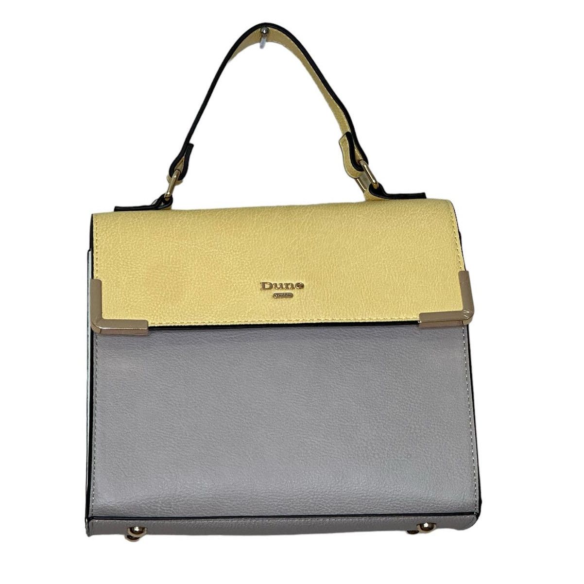 Dune London Dune sand yellow block crossbody satchel handbag | Grailed