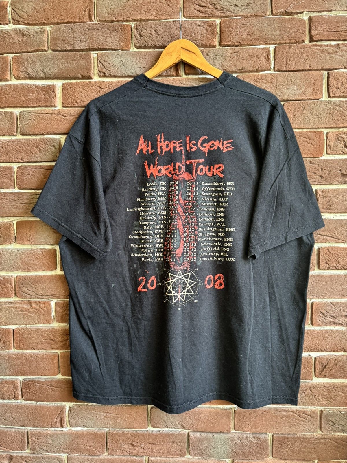 Band Tees Rare Vintage 00s Slipknot All Hope is gone Numetal Band Tee Size US XL / EU 56 / 4 - 2 Thumbnail