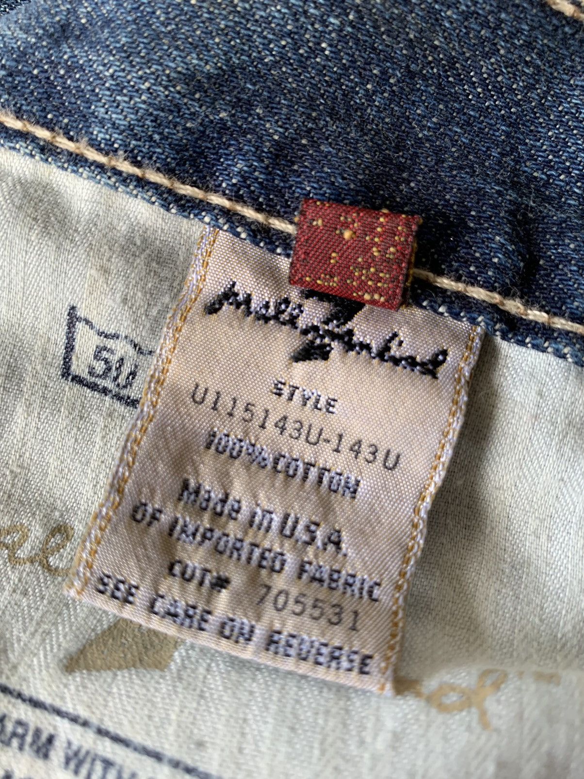 Japanese Brand × Le Grande Bleu (L.G.B.) MAKIND SEVEN FOR ALL FLARE DISTRESSED DENIM Size US 28 / EU 44 - 8 Thumbnail