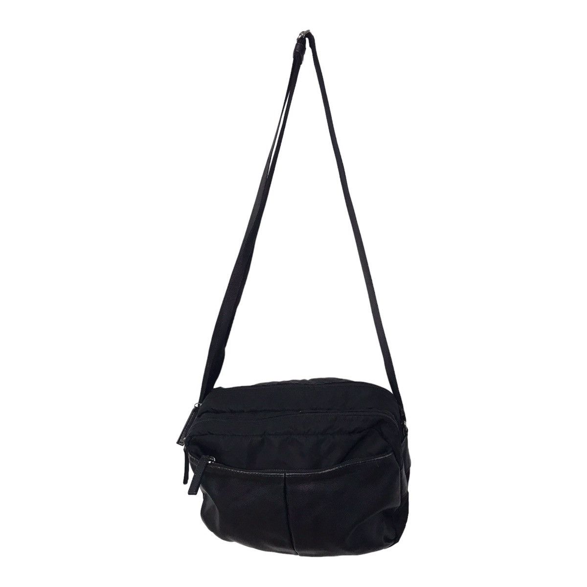 Japanese Brand × Y's × Yohji Yamamoto Yohji Yamamoto Y’Saccs Half Leather Sling Bag Size ONE SIZE - 3 Thumbnail