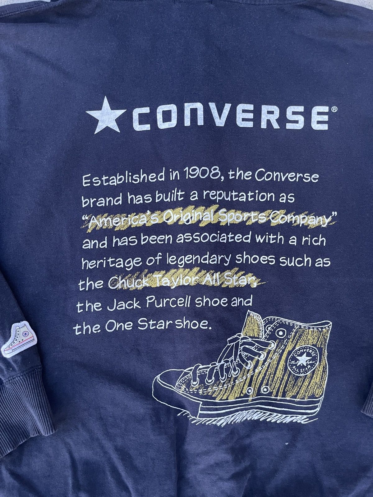 Converse × Vintage Vintage Converse Zip Up Hoodie Size US XXL / EU 58 / 5 - 8 Thumbnail