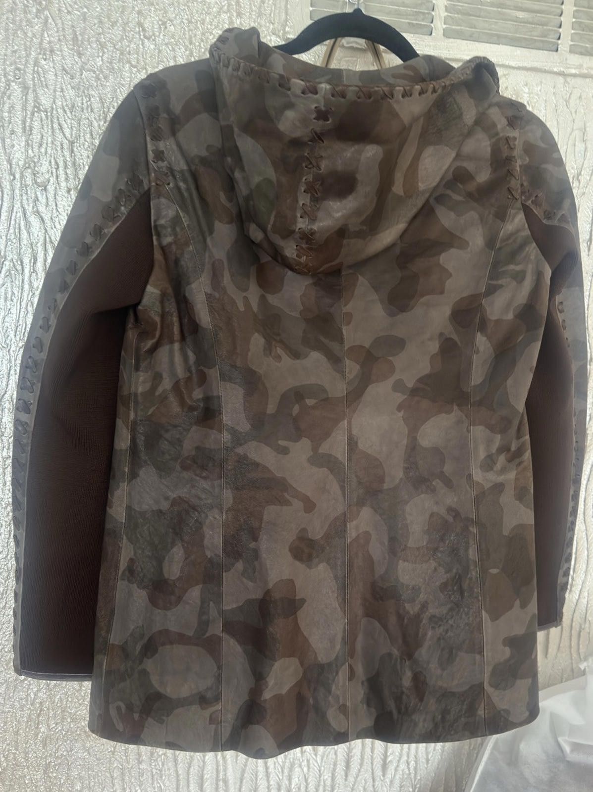Other Christensen Genuine Lamb Military Hooded Jacket Sz 2/XS Size XS / US 0-2 / IT 36-38 - 5 Thumbnail