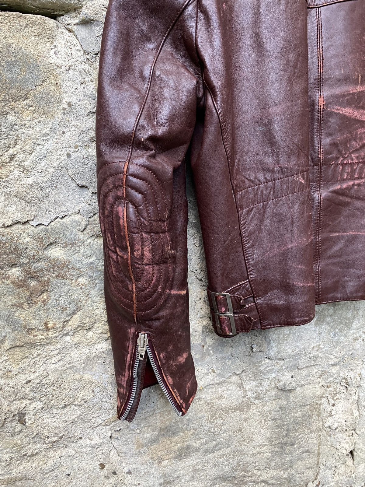 Vintage Rare Vintage 80s Distressed Leather Biker Jacket Size US M / EU 48-50 / 2 - 9 Thumbnail