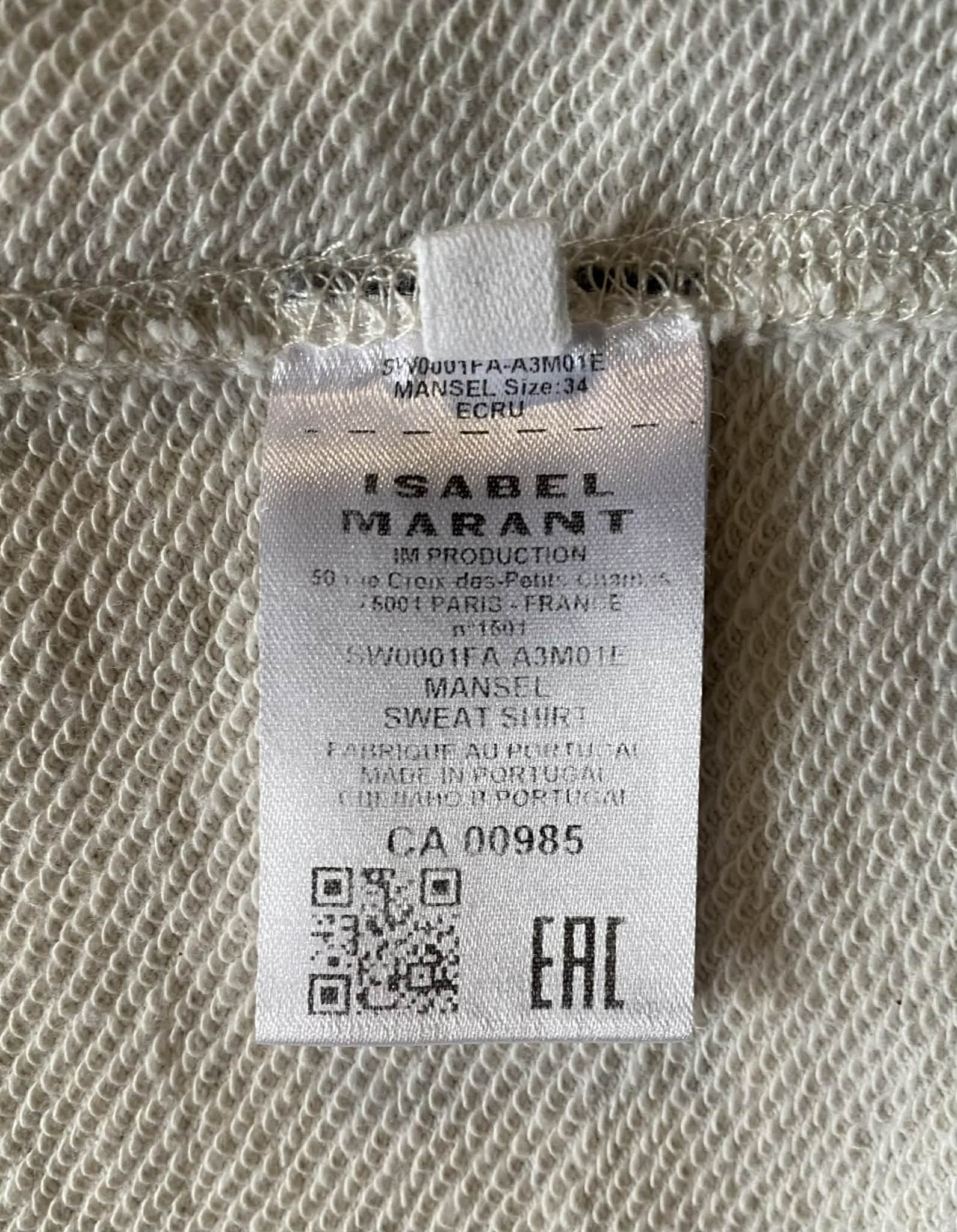 Isabel Marant Etoile Isabel Marant Etoile Flocked Logo Basic Mansel Hoodie Size XS / US 0-2 / IT 36-38 - 6 Thumbnail