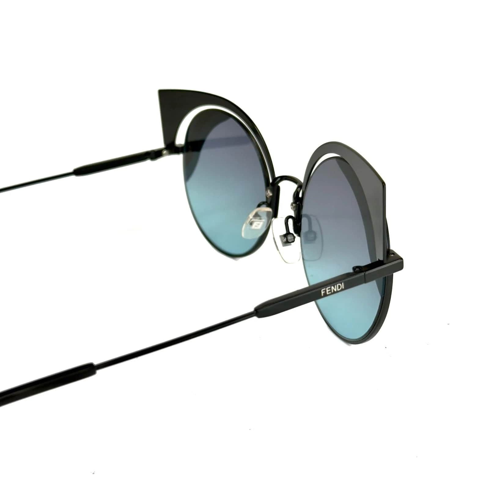 Fendi FENDI HYPNOSHINE FF0215S Black Blue Fashion Sunglass 0215 Size ONE SIZE - 7 Thumbnail