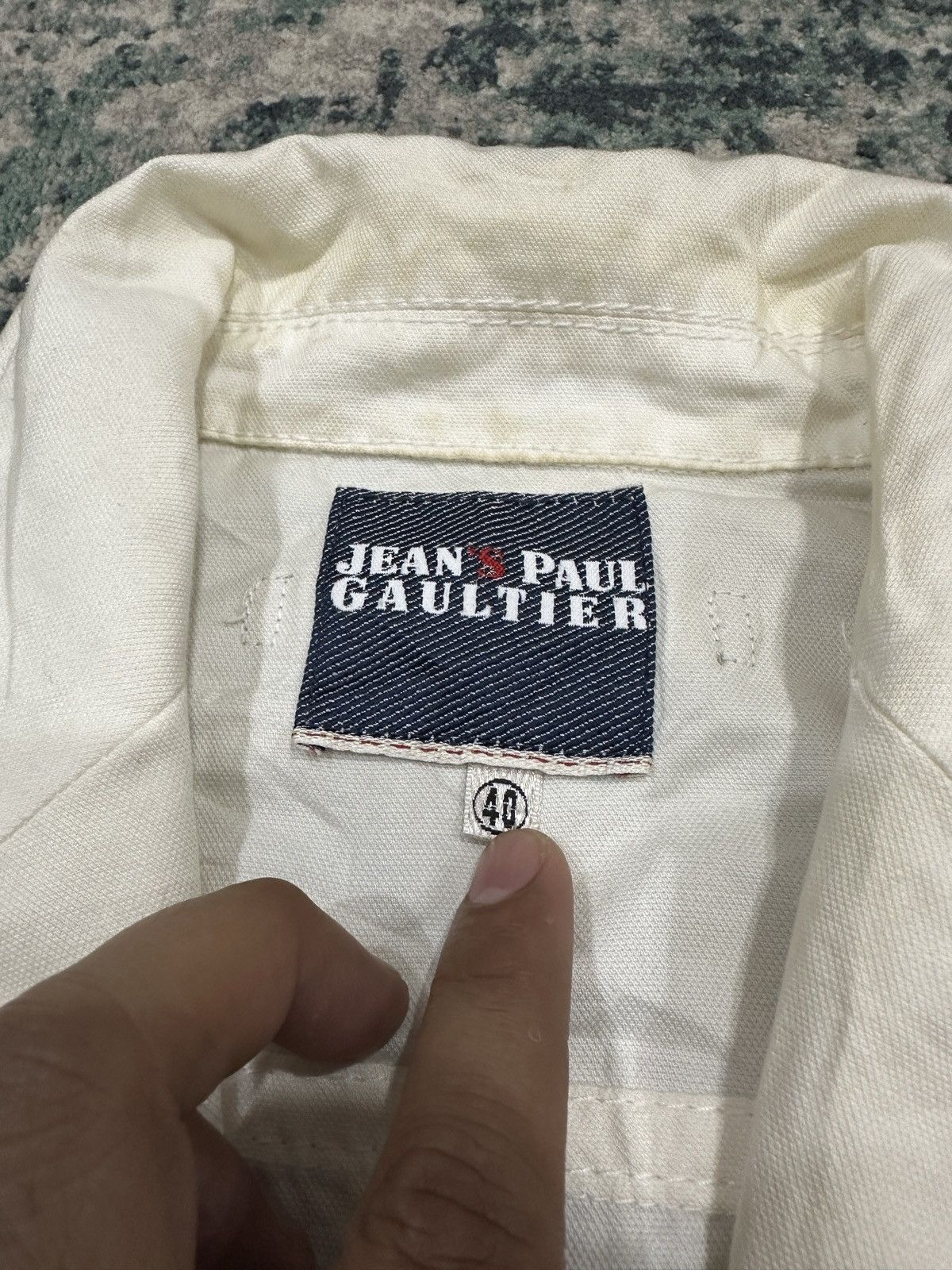 Jean Paul Gaultier Jean Paul Gaultier White Denim Jacket Size S / US 4 / IT 40 - 8 Thumbnail