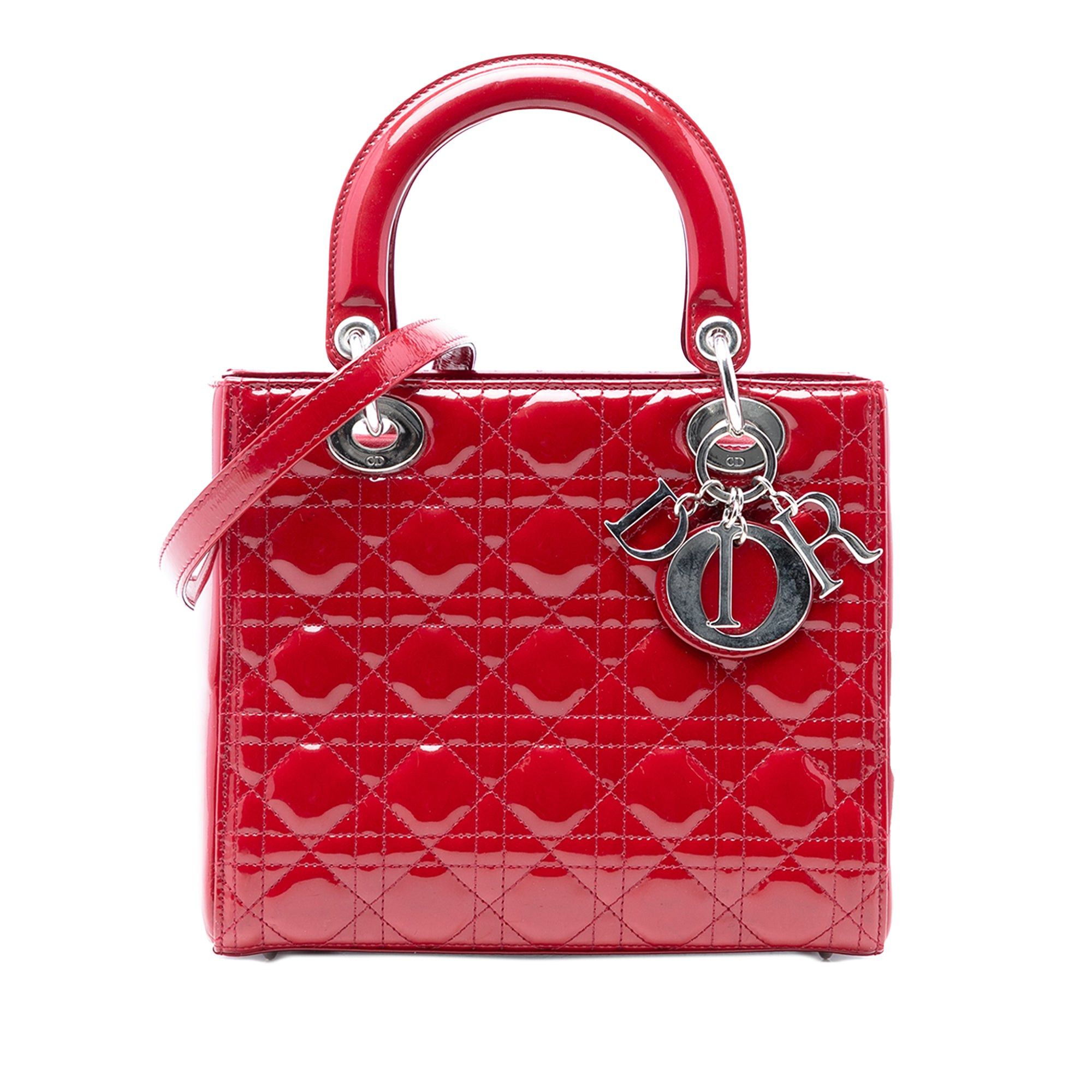 Dior Medium Patent Cannage Lady Dior Size ONE SIZE - 1 Thumbnail