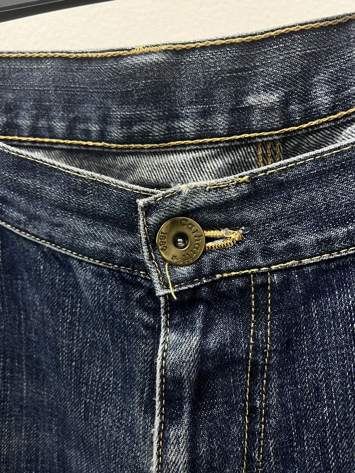 Carhartt × Vintage CARHARTT VINTAGE DOUBLE FRONT LOGGER JEANS Size 34x32 Size US 34 / EU 50 - 5 Thumbnail