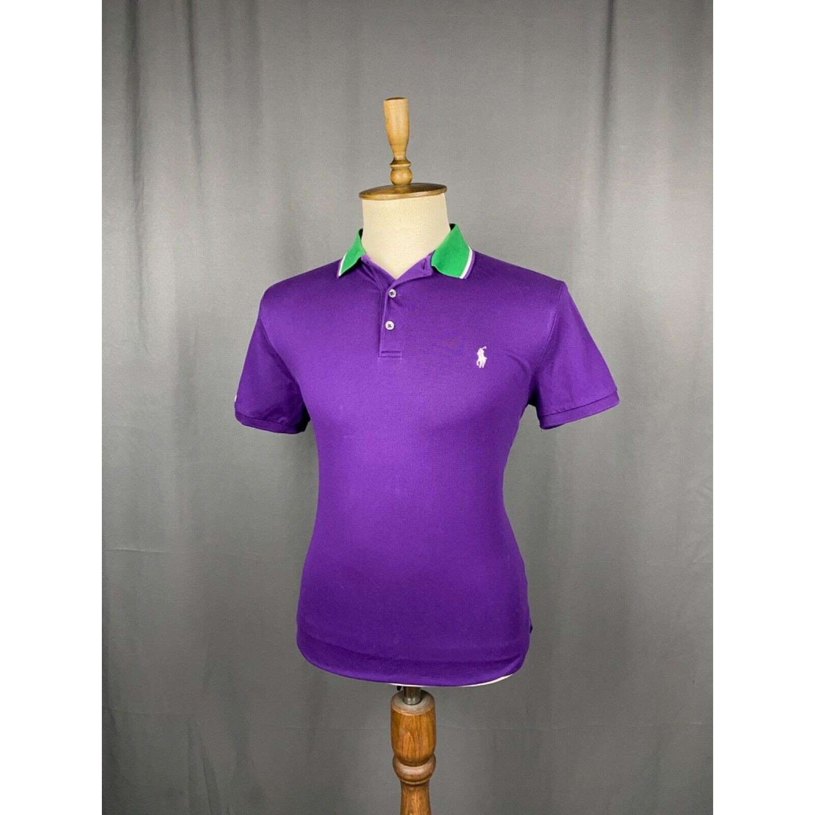 Polo Ralph Lauren MINT! Ralph Lauren Small Logo Men's Purple Polo T-Shirt Size Size US M / EU 48-50 / 2 - 2 Thumbnail