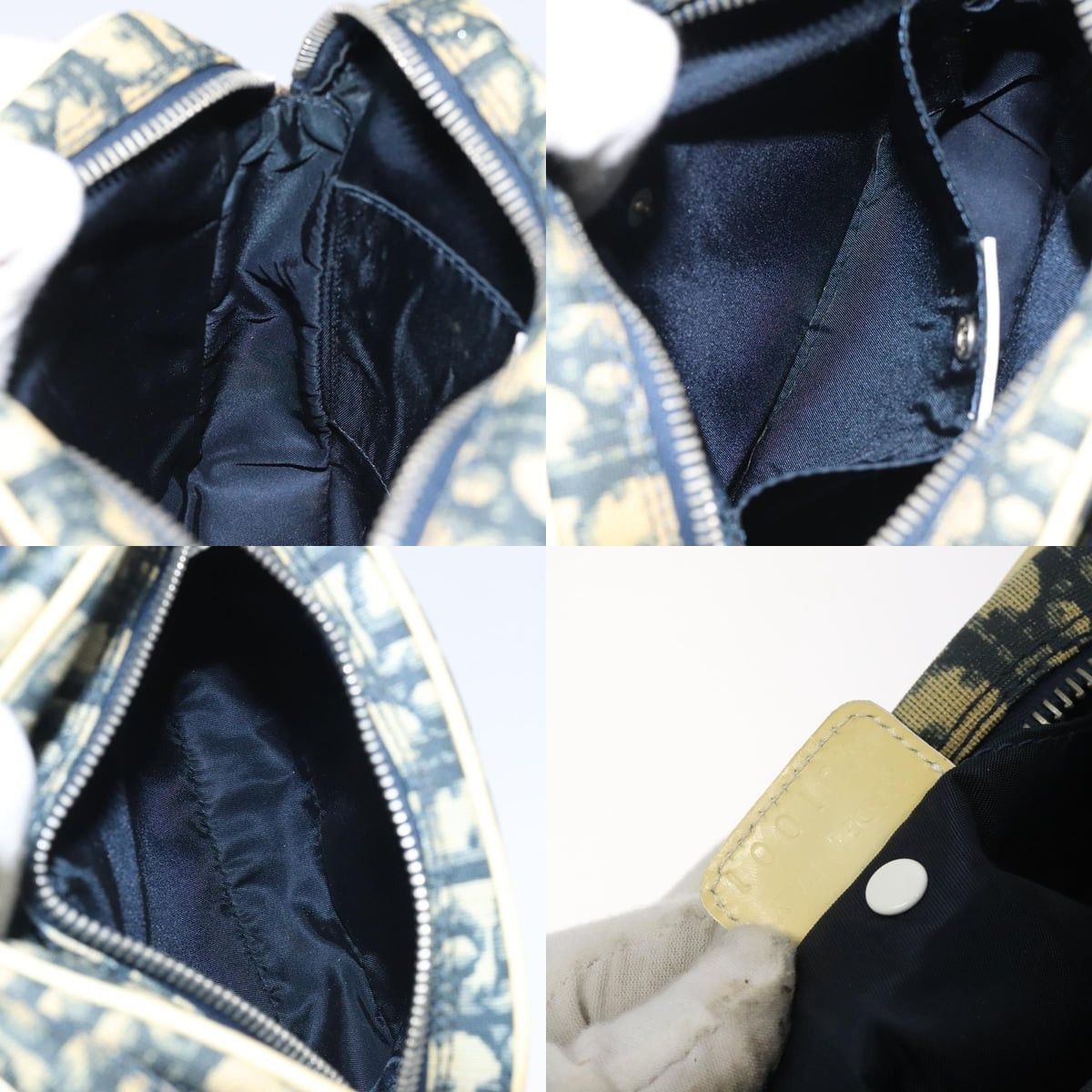Dior DIOR Trotter Canvas Shoulder Bag Navy Gold Size ONE SIZE - 12 Thumbnail