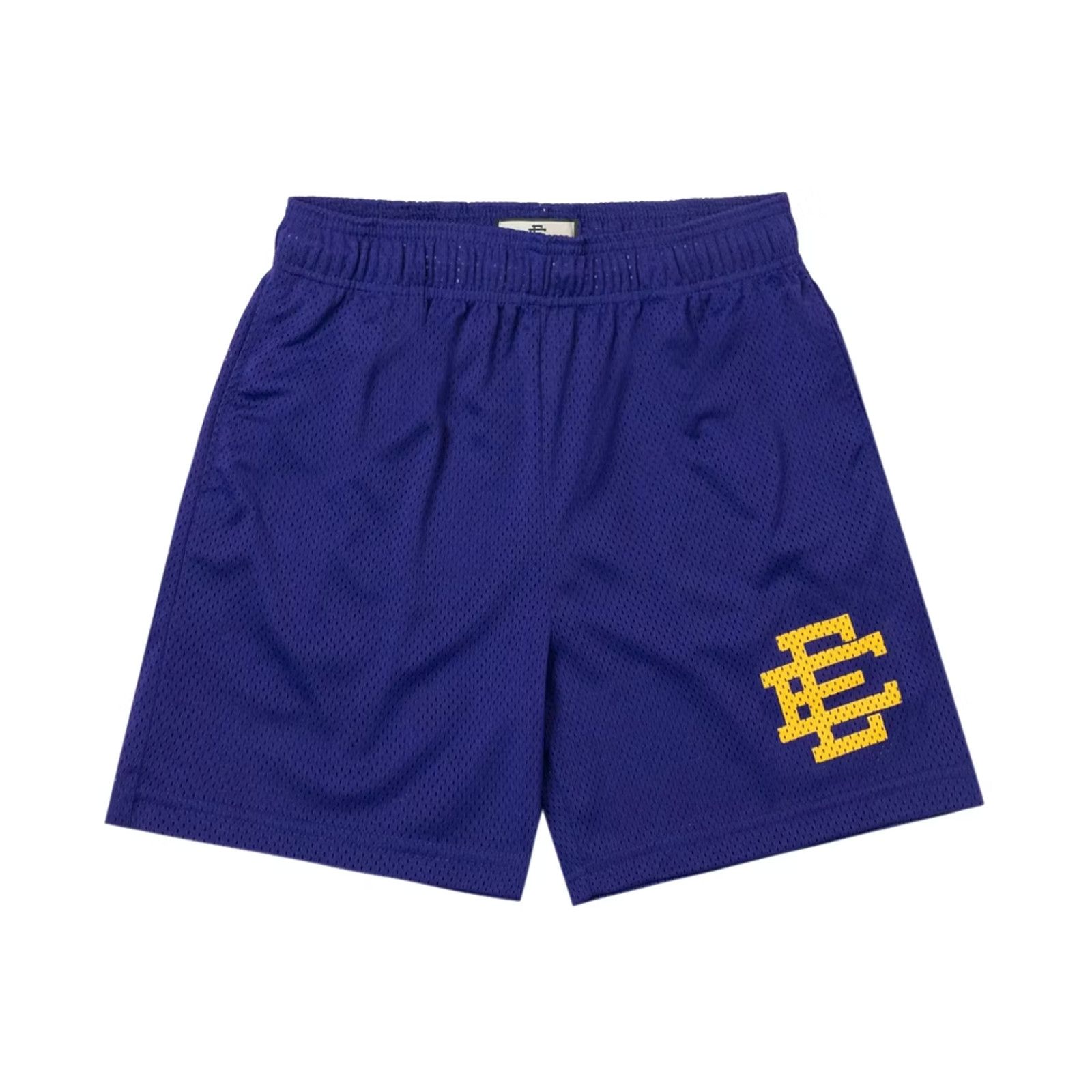 image of Eric Emanuel Ee Basic Shorts Purple Yellow, Men's (Size 30)