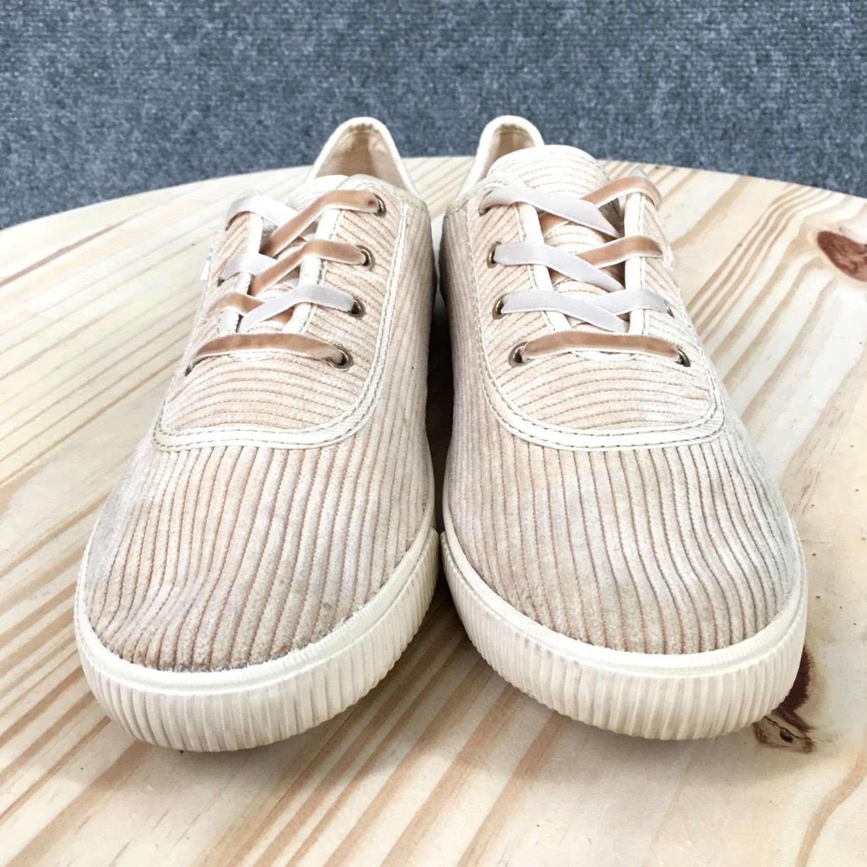 Toms TOMS Shoes Womens 7.5 Carmel Corduroy Beige Low Top Sneakers Casual Size M / US 6-8 / IT 42-44 - 6 Thumbnail