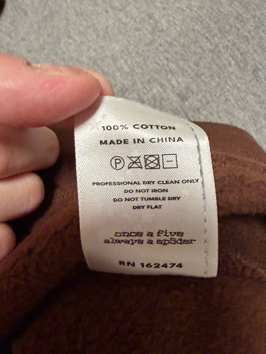 Sp5der Sp5der Hoodie Brown latest drop Size US L / EU 52-54 / 3 - 5 Thumbnail
