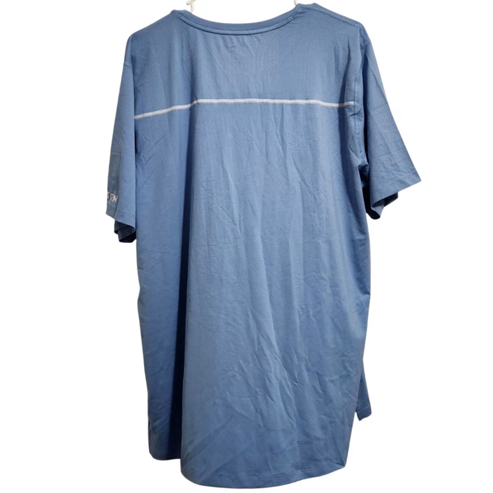 Vintage Peloton Mens XL T-Shirt Short Sleeve Crew Neck Blue Activewear Slim Fit Pullover Tee Shirts Size US XL / EU 56 / 4 - 2 Thumbnail