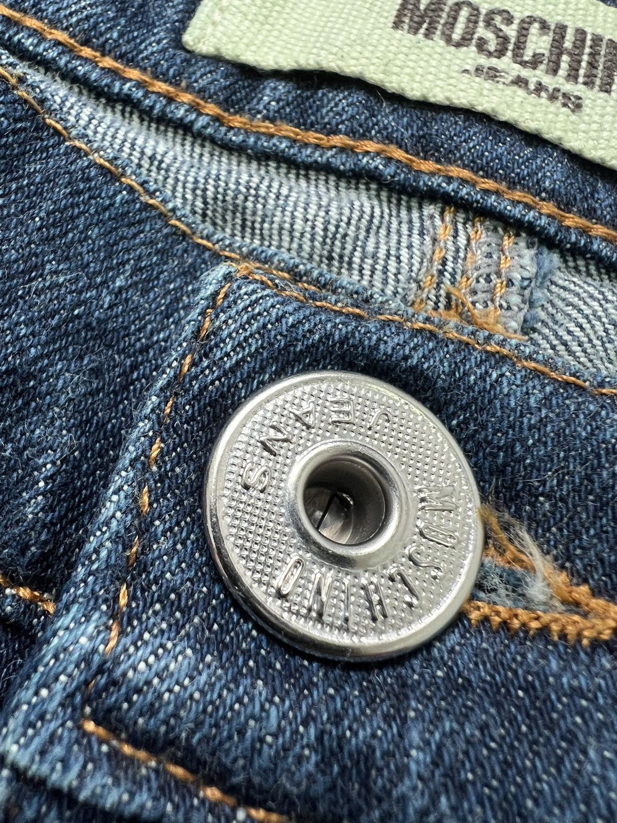 Moschino × Vintage Moschino vintage 90s heart pockets vintage flared jeans Size 32" / US 10 / IT 46 - 6 Thumbnail