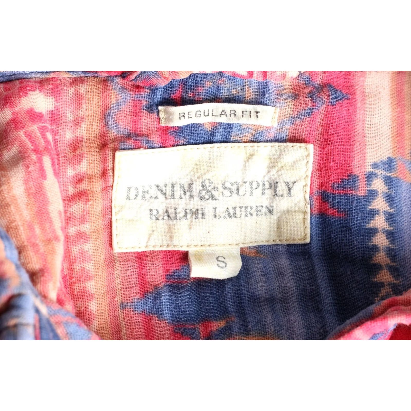 Vintage DENIM & SUPPLY RALPH LAUREN Shirt Men Size S Regular Short Sleeve Aztec Multicoloured Size US S / EU 44-46 / 1 - 5 Thumbnail