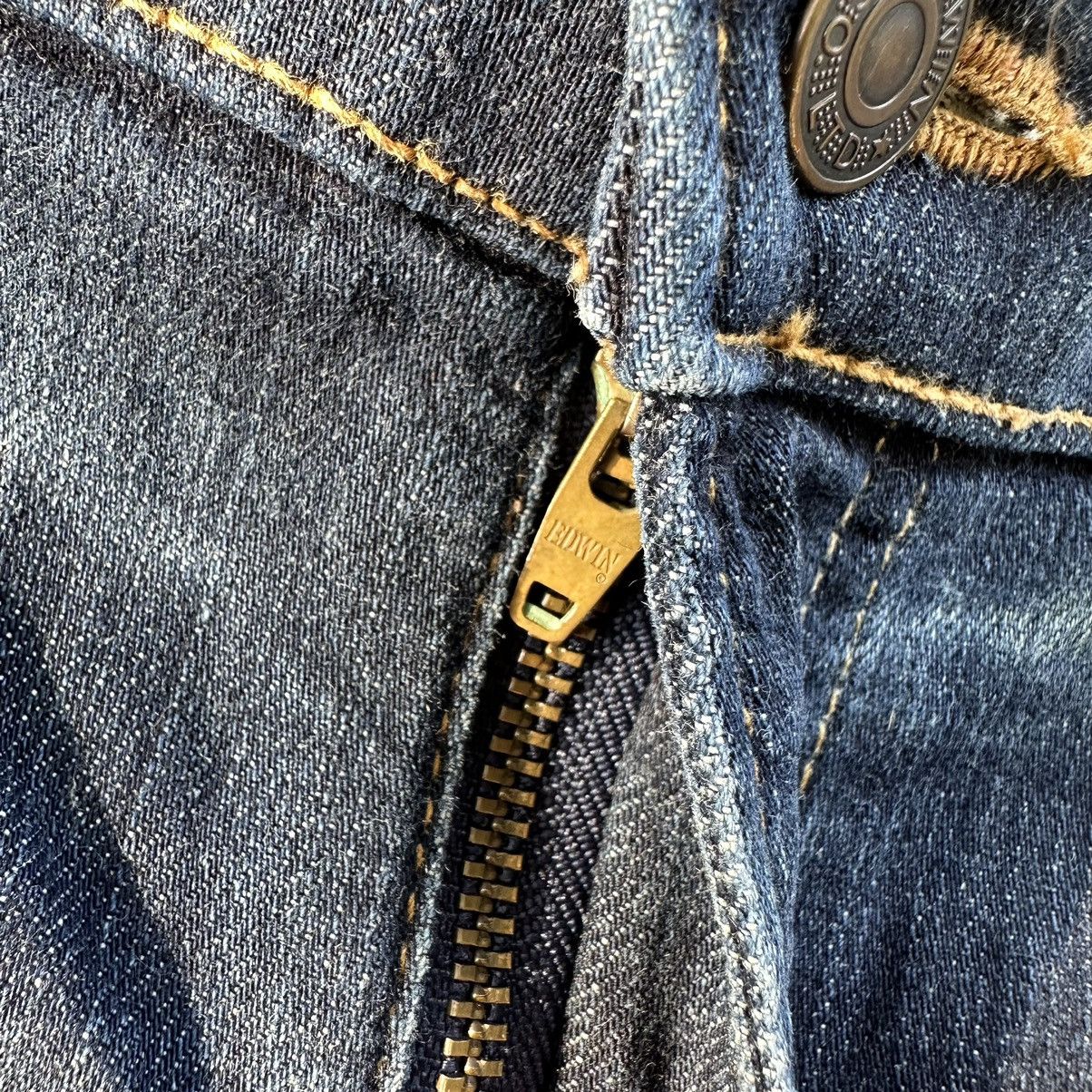 Japanese Brand Vintage Edwin Faded Denim Jeans Pants Size US 36 / EU 52 - 7 Thumbnail
