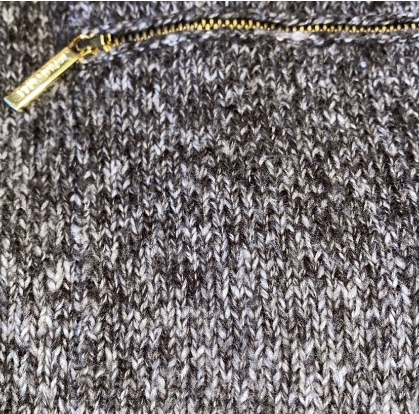 Michael Kors Michael Kors, Gray/Brown, Cable Knit, Oversized, Sweater Size S / US 4 / IT 40 - 12 Thumbnail