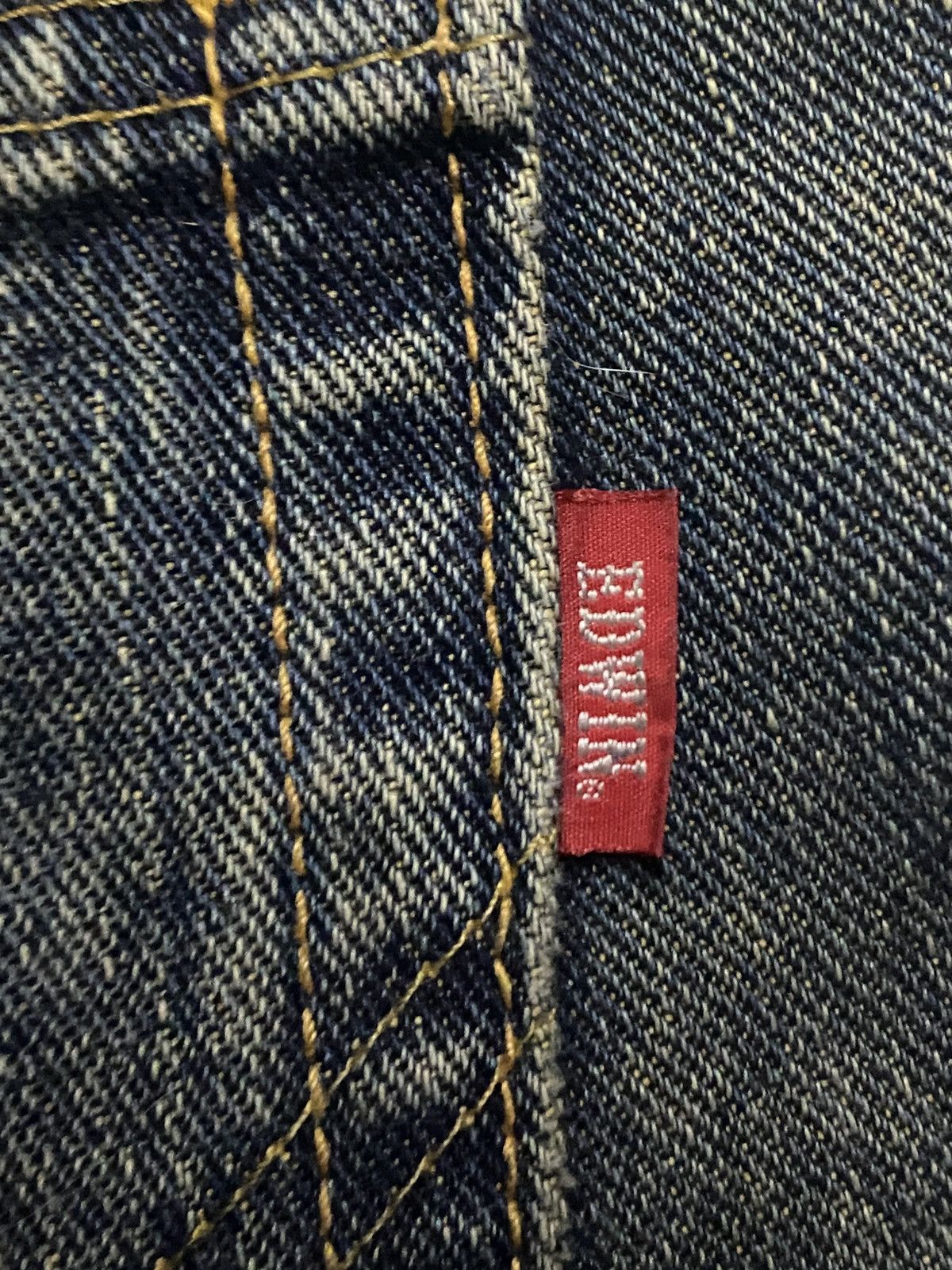 Japanese Brand Vintage Edwin 403 Revers Faded Loose Jeans Size US 32 / EU 48 - 10 Thumbnail