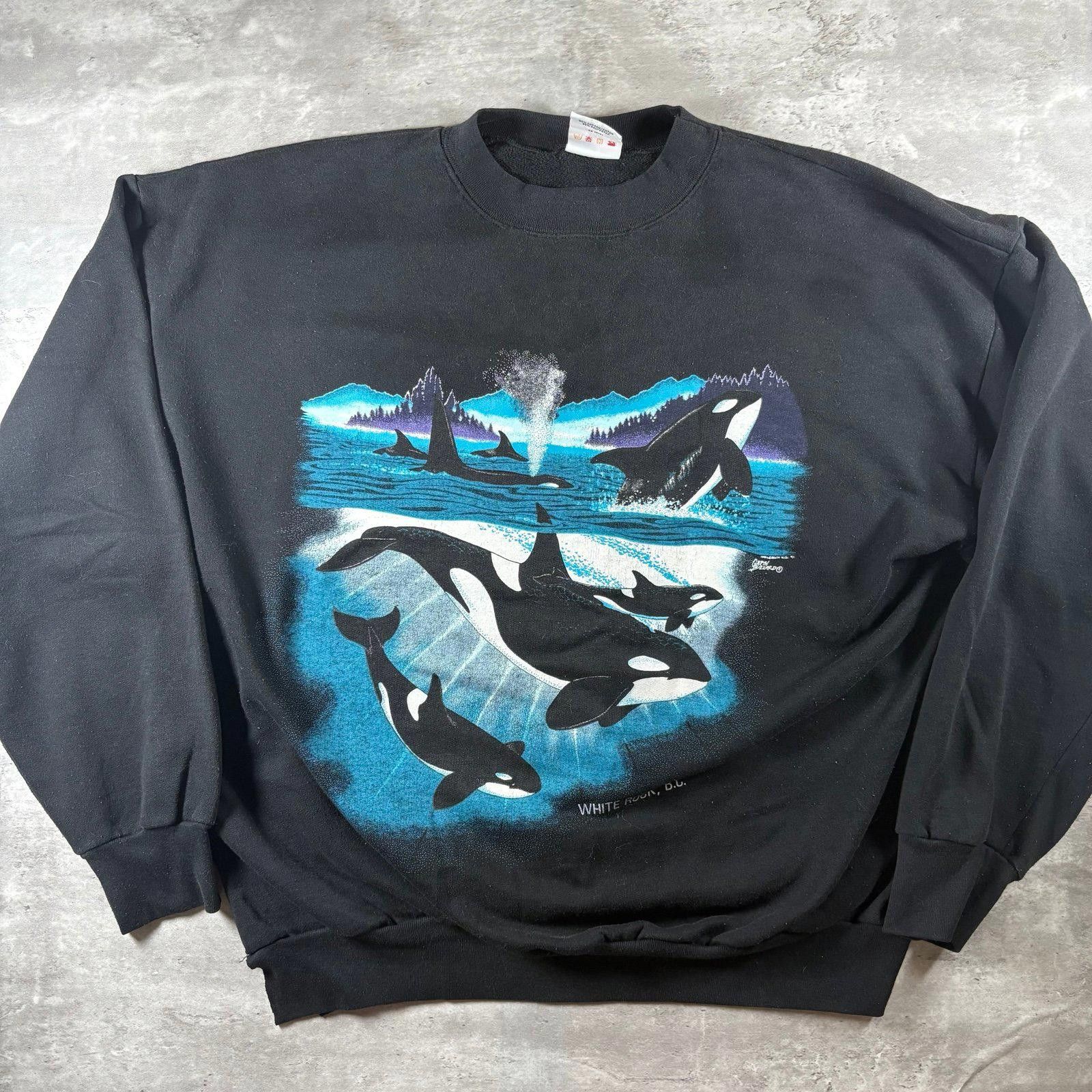 Designer Vintage killer wale sweatshirt Size US XL / EU 56 / 4 - 1 Thumbnail