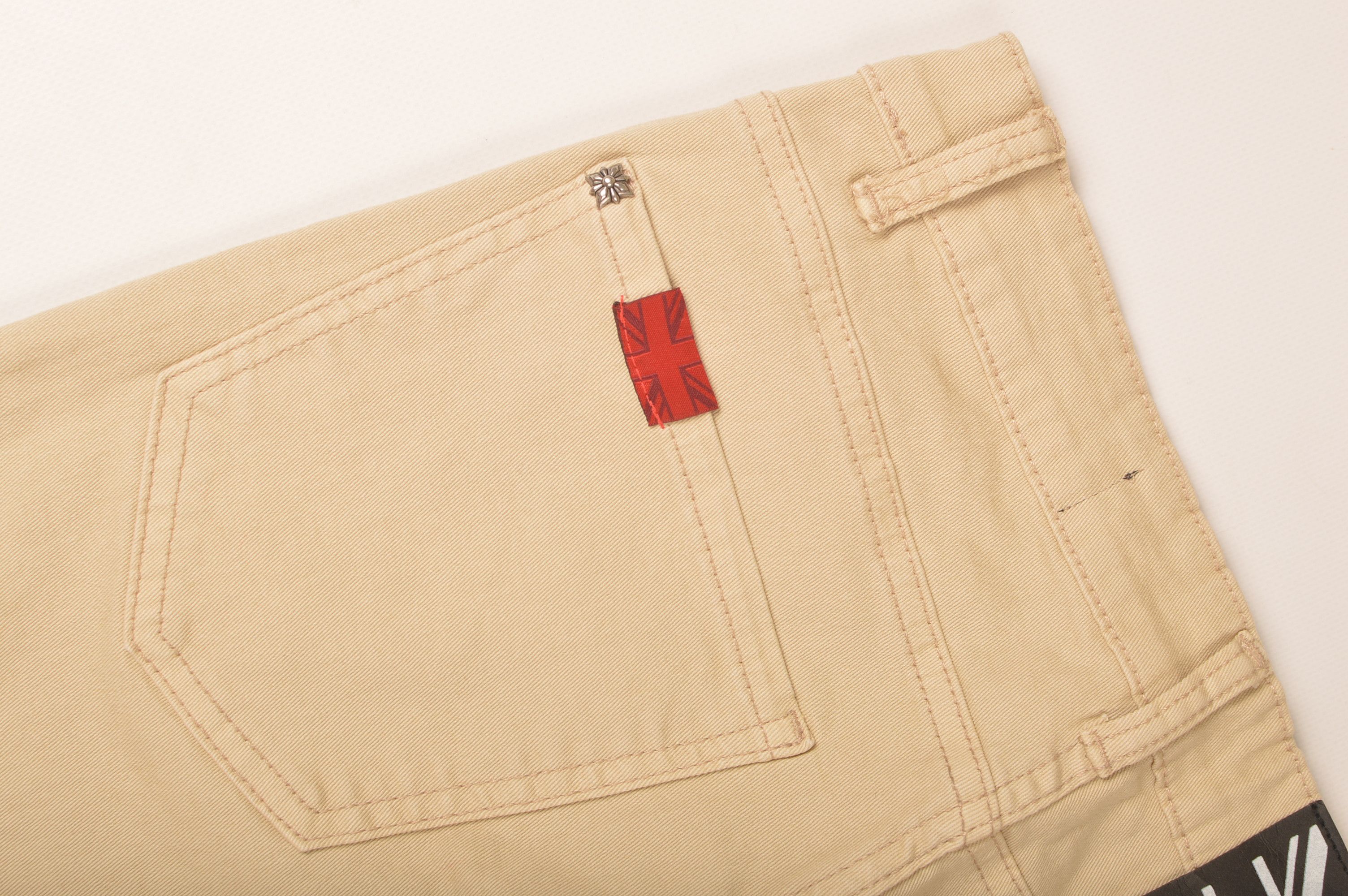 John Richmond × Richmond Denim John Richmond HWA22083JE Beige Printed Denim Jeans Size 28" / US 6 / IT 42 - 9 Thumbnail