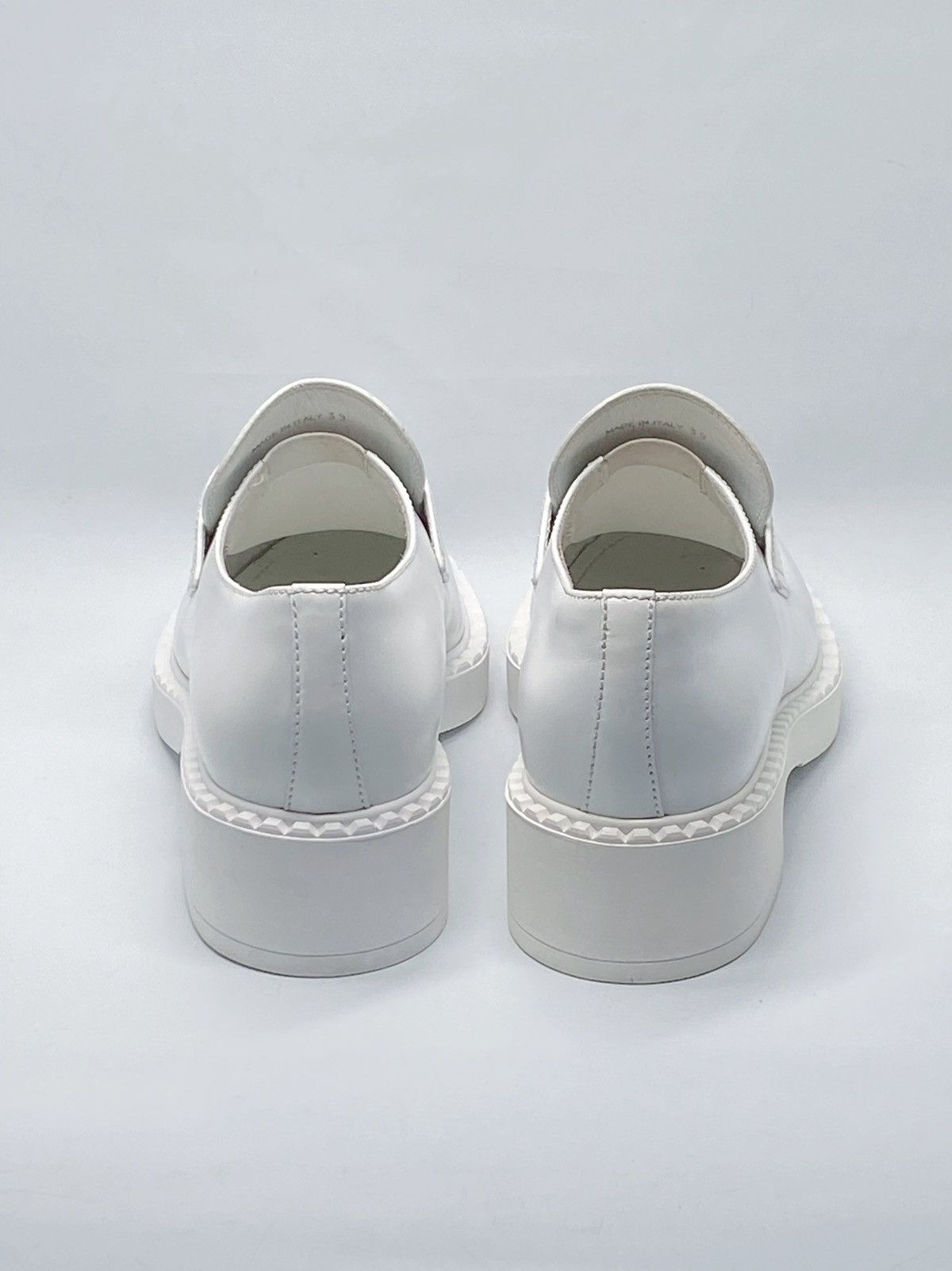 Prada Prada Spazzolato Logo Platform Leather Loafers size 39 Size US 9 / IT 39 - 7 Thumbnail