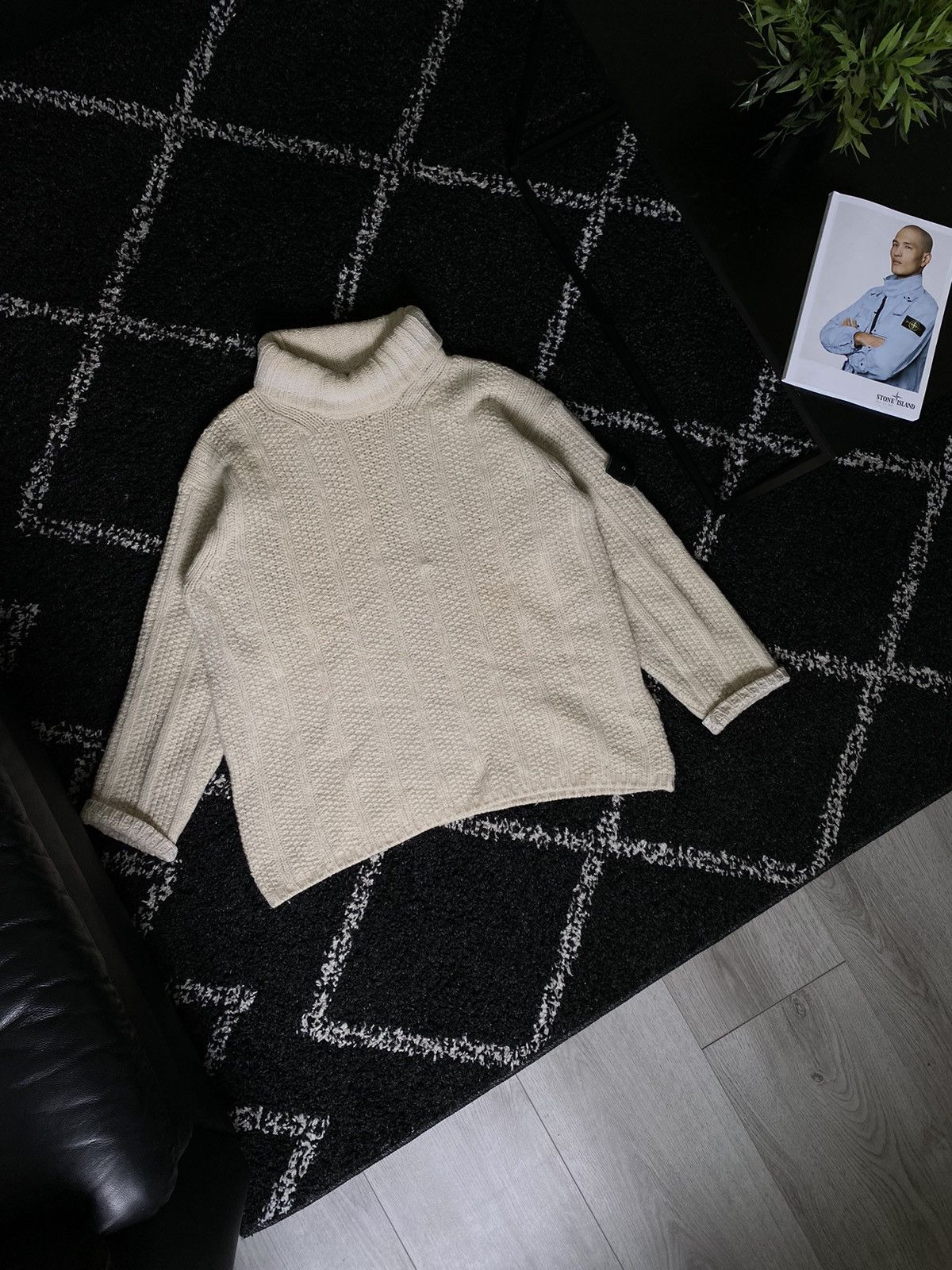 Stone Island × Vintage Stone Island Wool Sweater | Vintage 1996 year Size US L / EU 52-54 / 3 - 1 Thumbnail