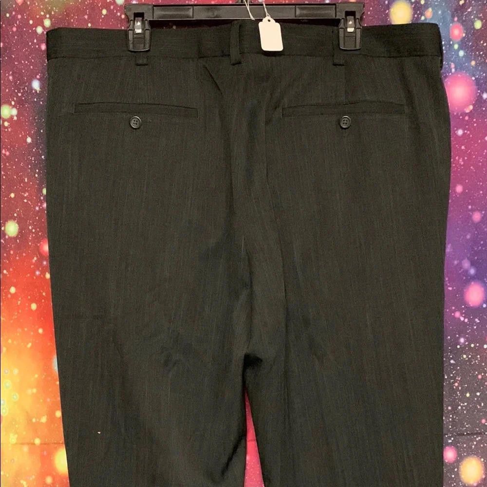 Designer Stylish Men's Black Dress Pants Size 48R - 3 Thumbnail