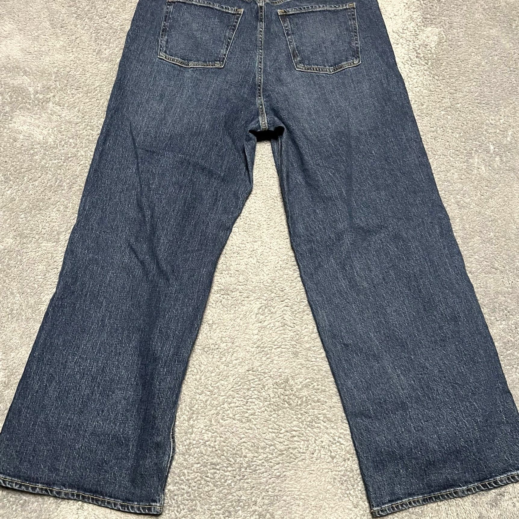Old Navy VINTAGE Old Navy Sky Hi Wide Leg Jeans Womens 20 Plus Baggy 2025 Blue 41x31 Womens Size 42" / US 20 - 4 Thumbnail