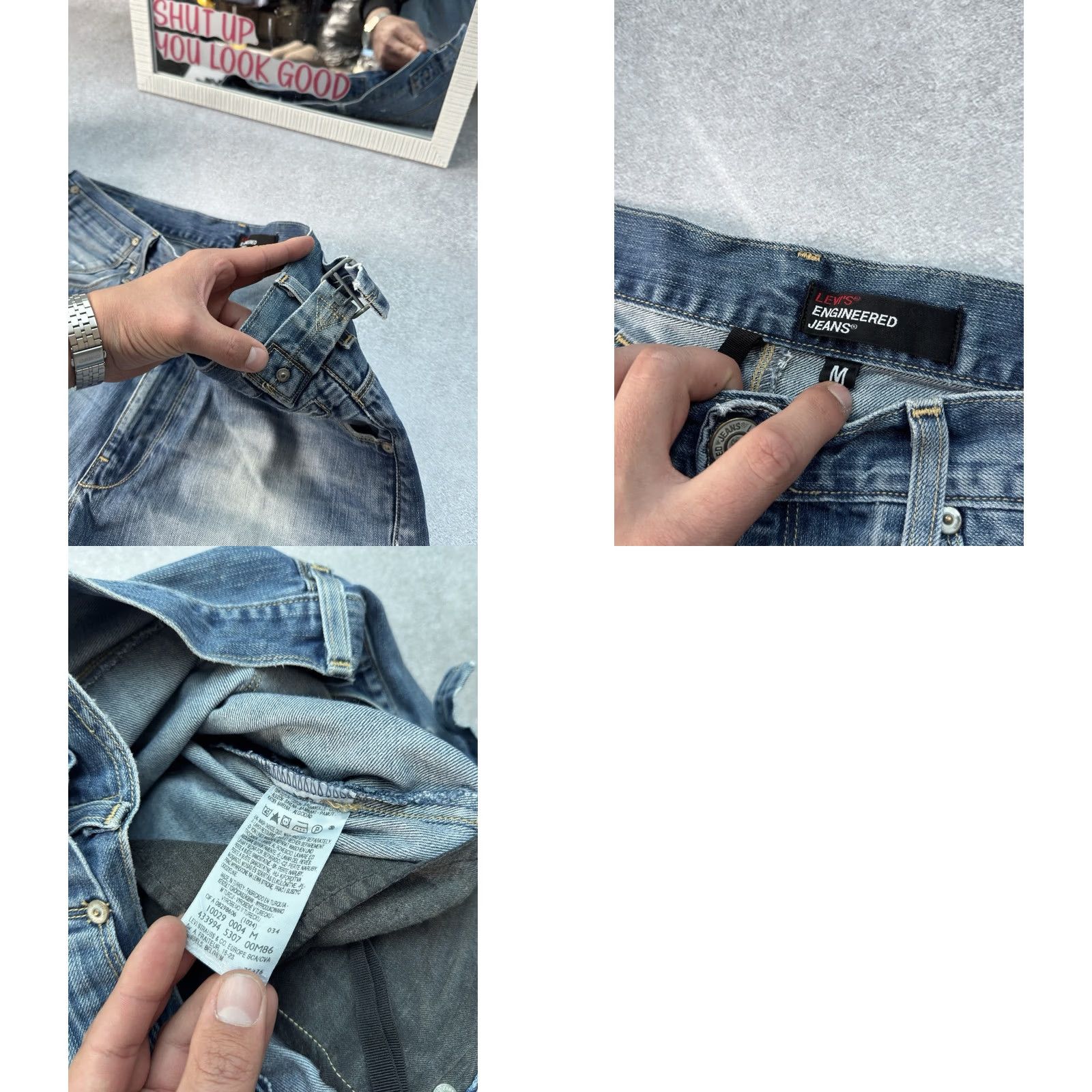 Denime VINTAGE Levis Engineered Jeans Denim Shorts Men M Classic Casual Blue 90s Streetwear Jeans Shorts Levis Engineered Mens M Denim Shorts Size US 31 - 8 Thumbnail