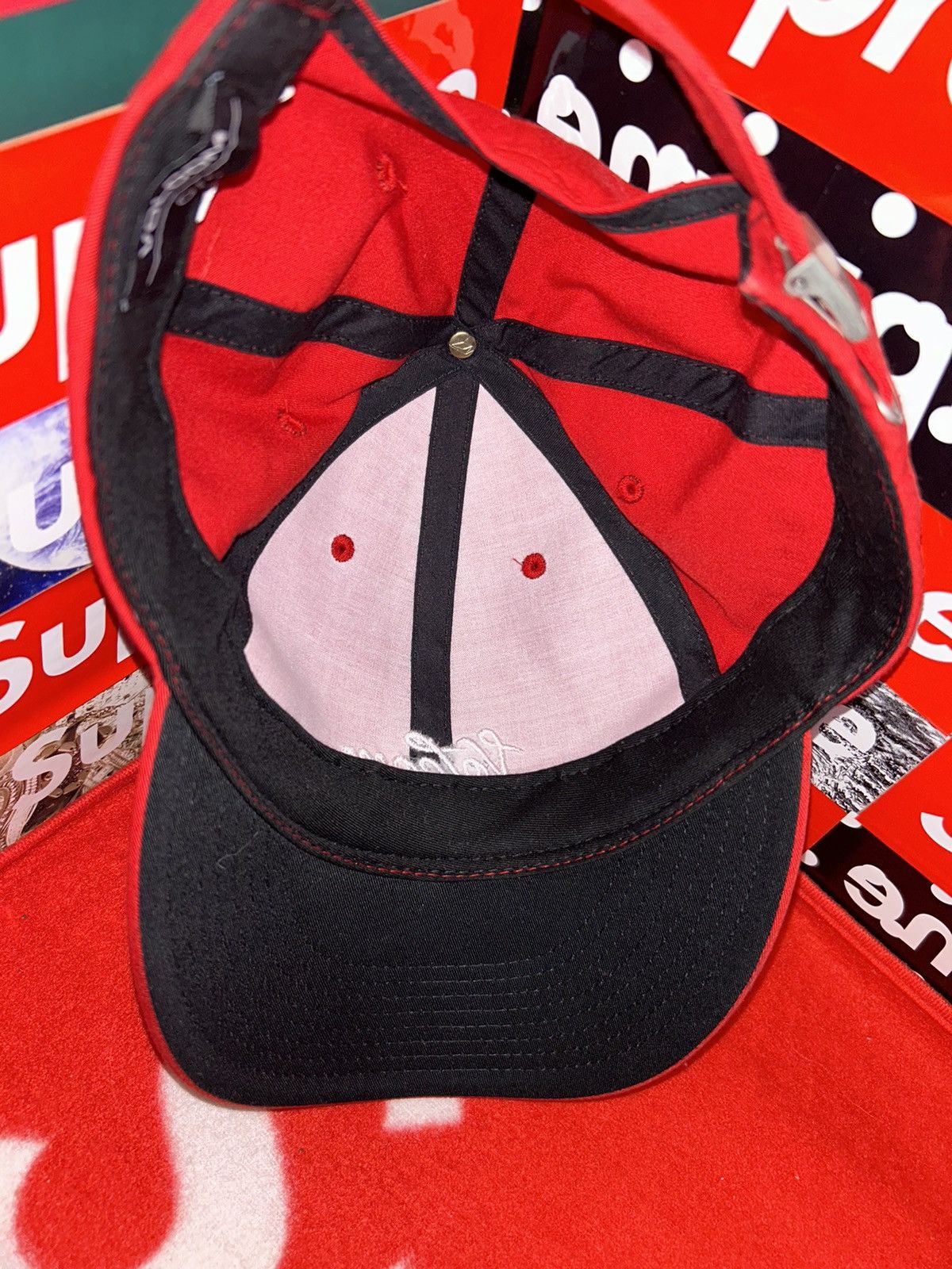 Volcom Volcom Red Surf Adjustable Hat Cap Size ONE SIZE - 4 Thumbnail