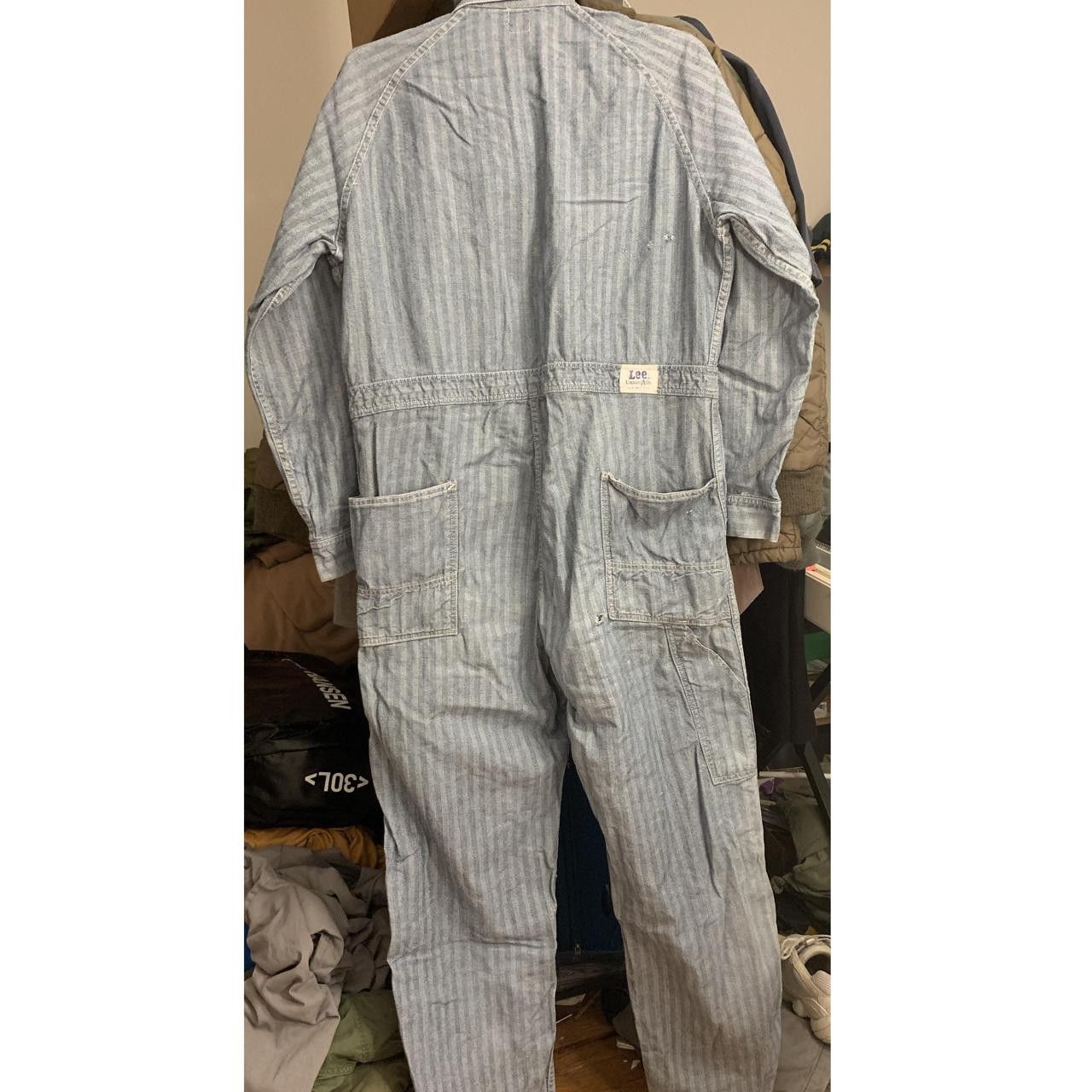 Lee 50s Sanforized Herringbone Engineer Pinstriped Union-Alls Size US 42 / EU 58 - 8 Thumbnail